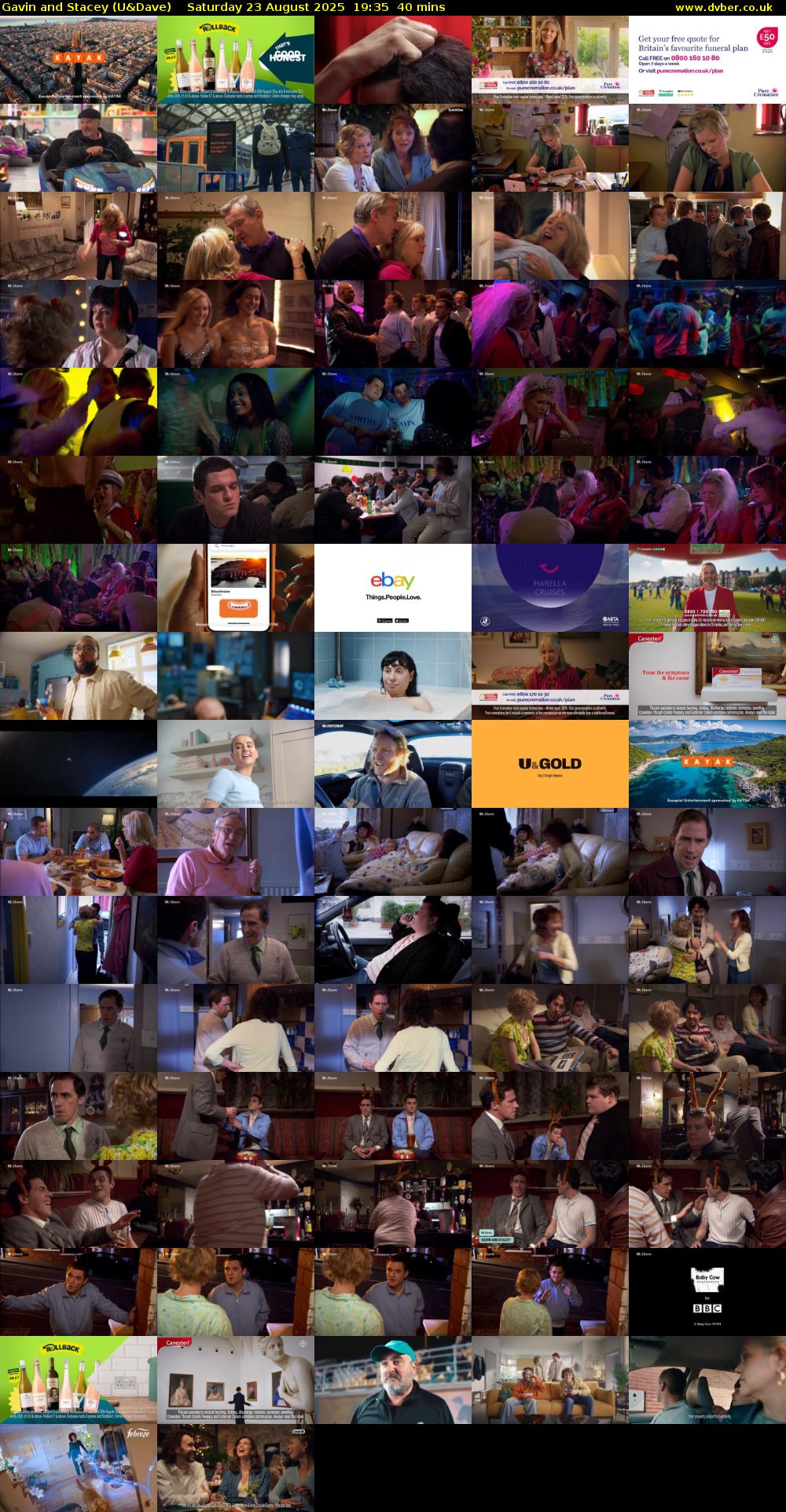 Gavin and Stacey (U&Dave) Saturday 23 August 2025 19:35 - 20:15