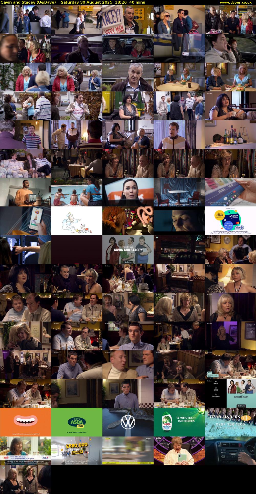 Gavin and Stacey (U&Dave) Saturday 30 August 2025 18:20 - 19:00