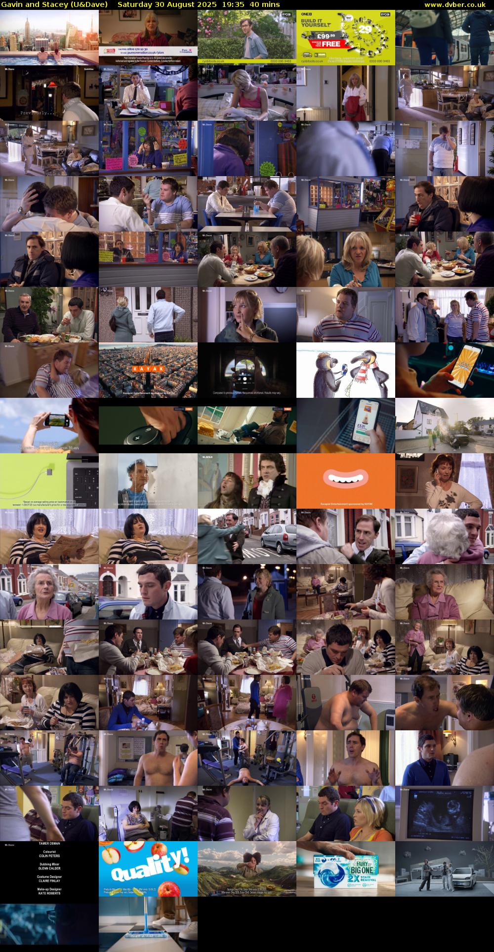 Gavin and Stacey (U&Dave) Saturday 30 August 2025 19:35 - 20:15