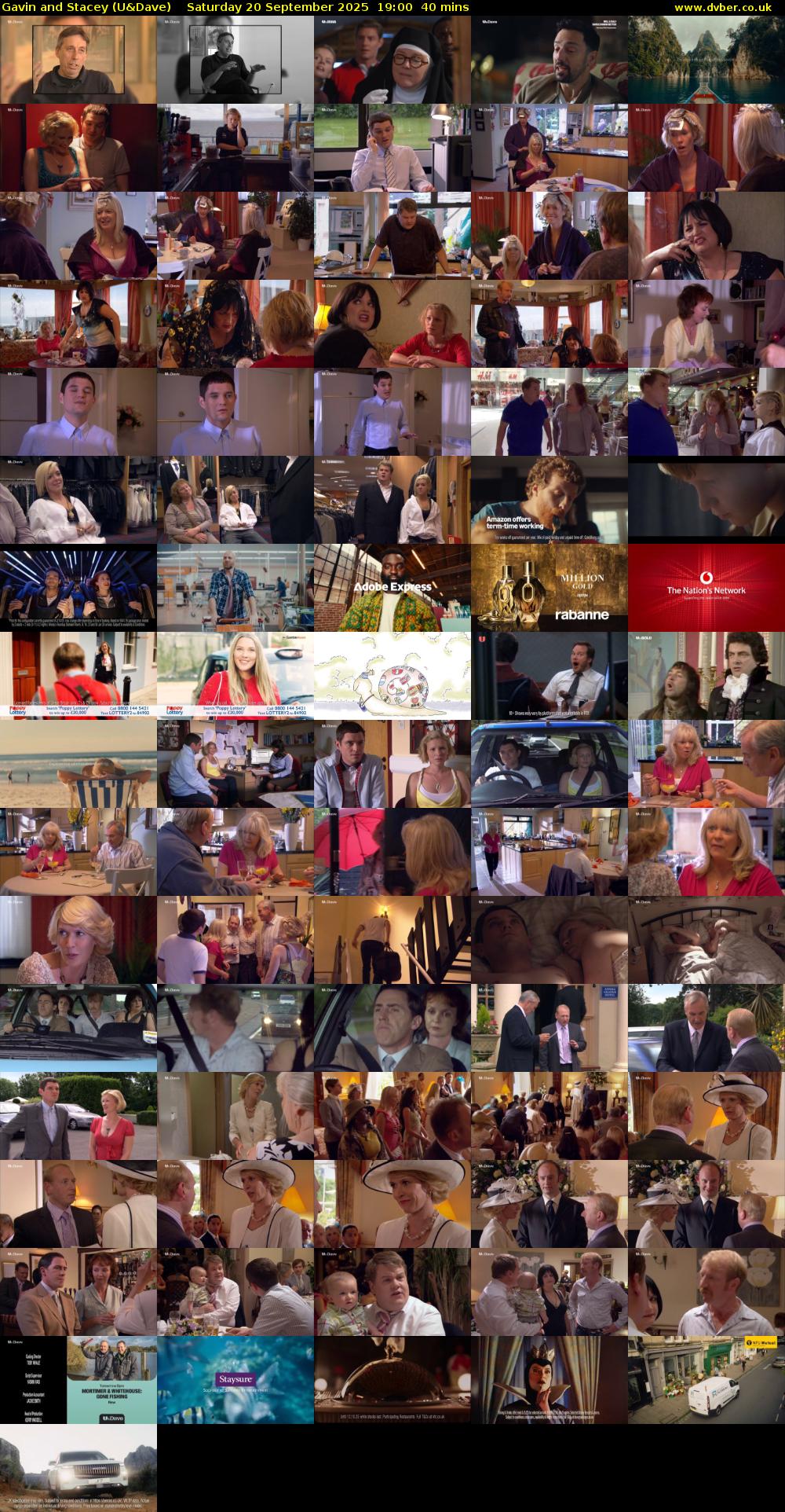 Gavin and Stacey (U&Dave) Saturday 20 September 2025 19:00 - 19:40
