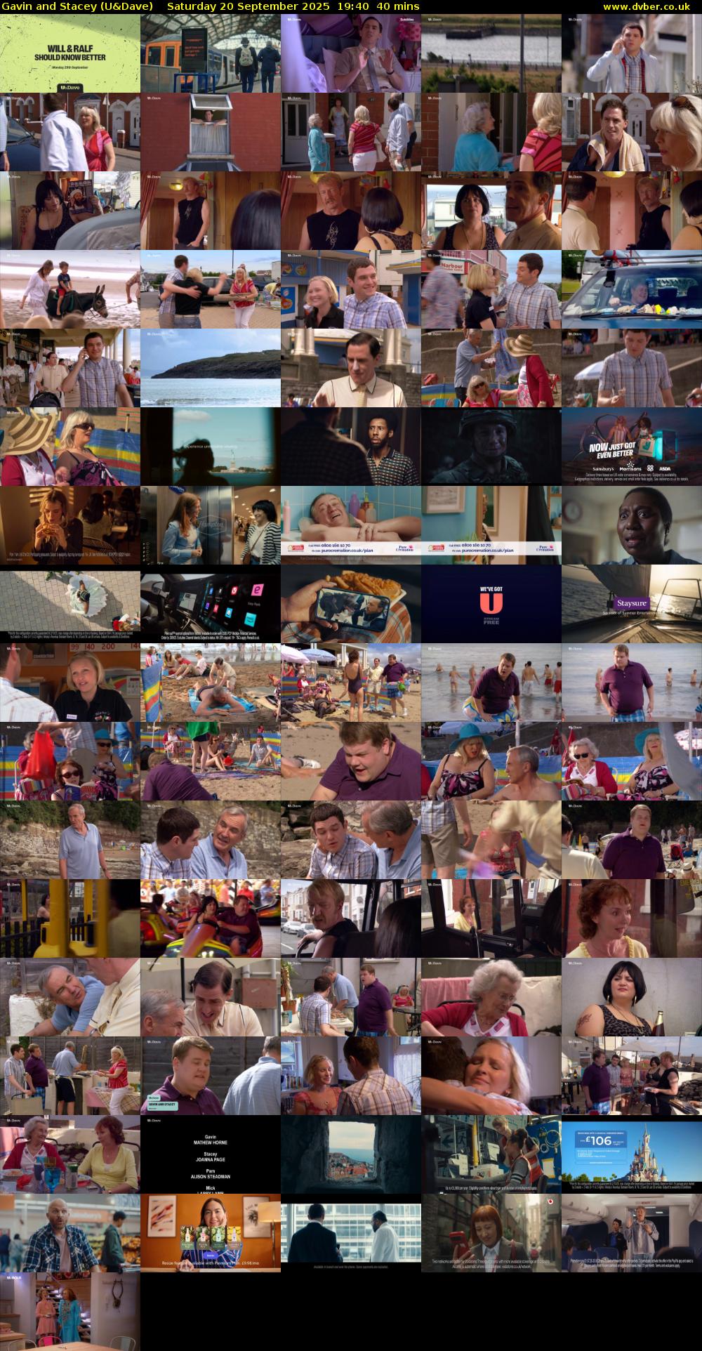 Gavin and Stacey (U&Dave) Saturday 20 September 2025 19:40 - 20:20