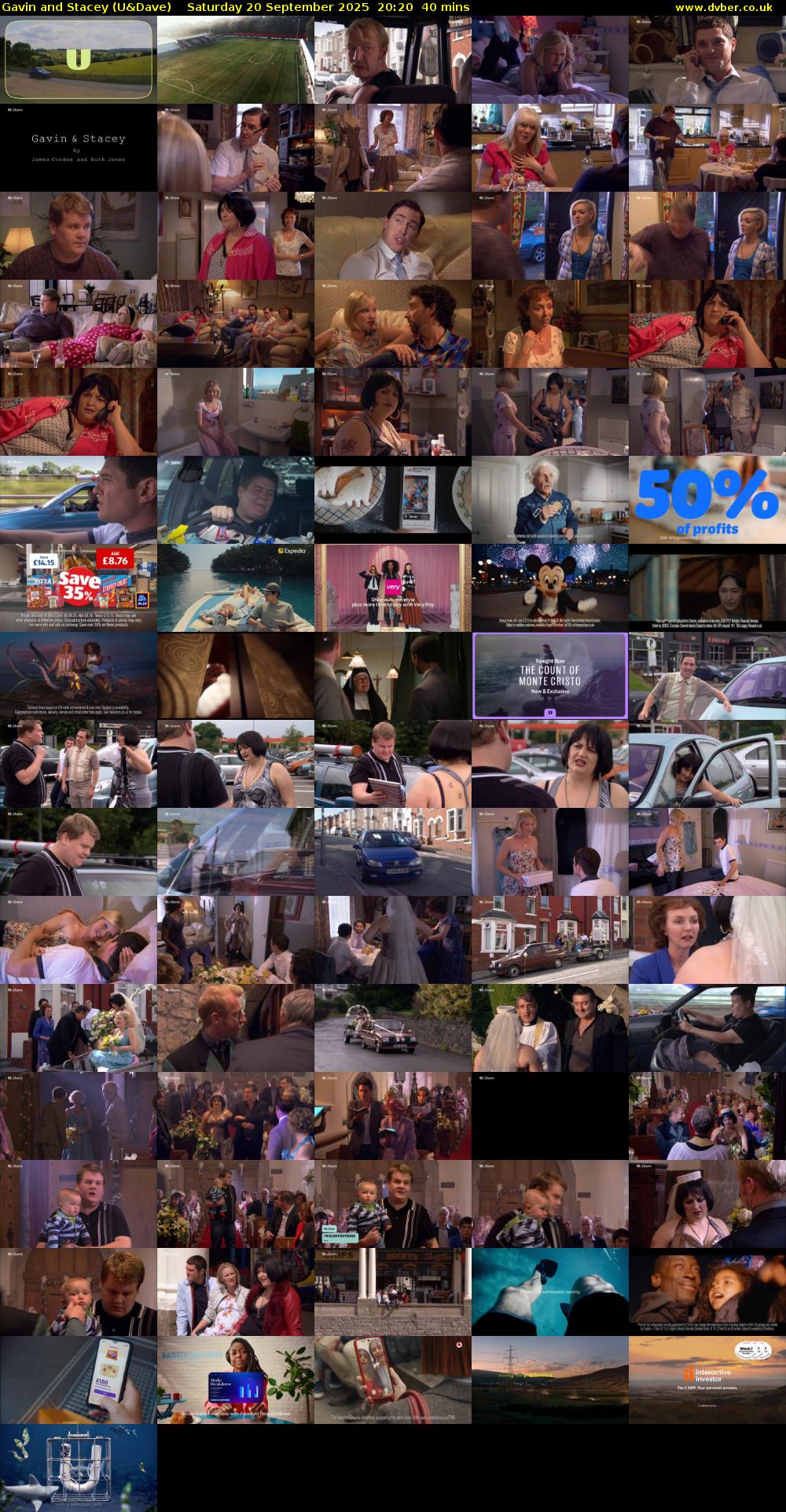Gavin and Stacey (U&Dave) Saturday 20 September 2025 20:20 - 21:00