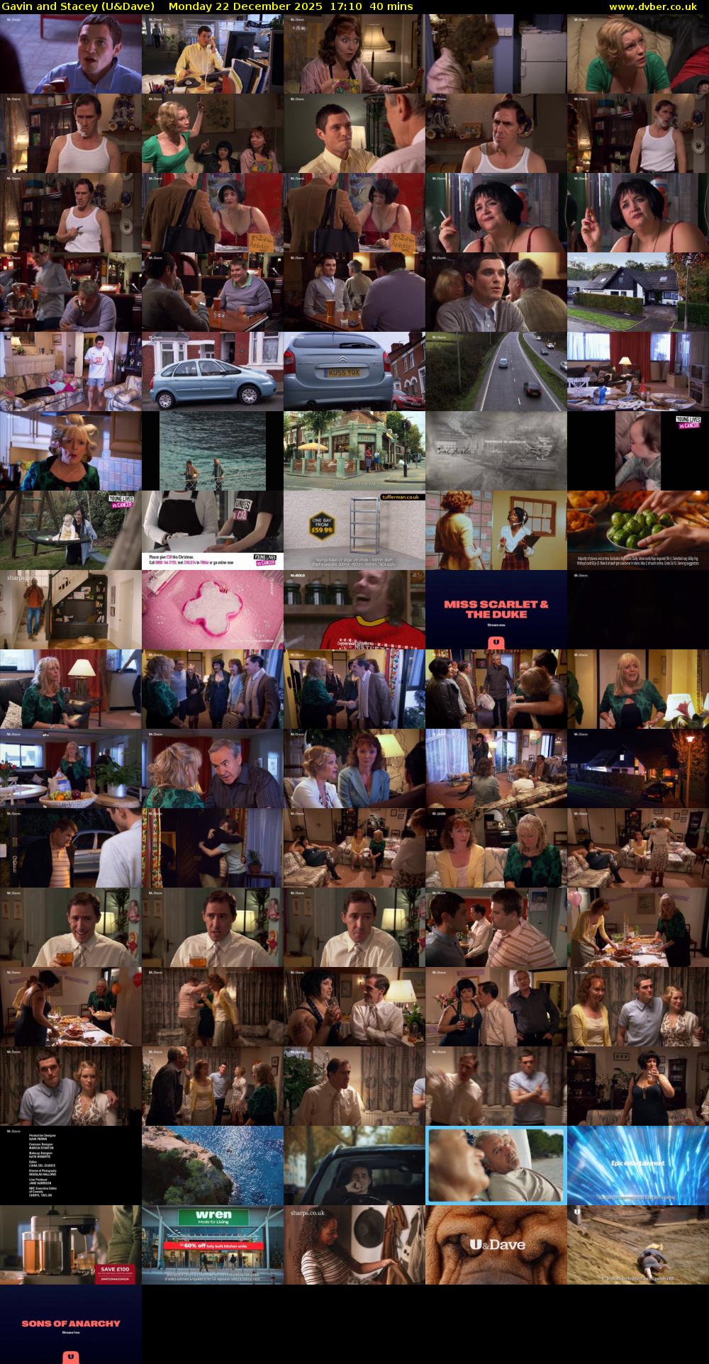 Gavin and Stacey (U&Dave) Monday 22 December 2025 17:10 - 17:50