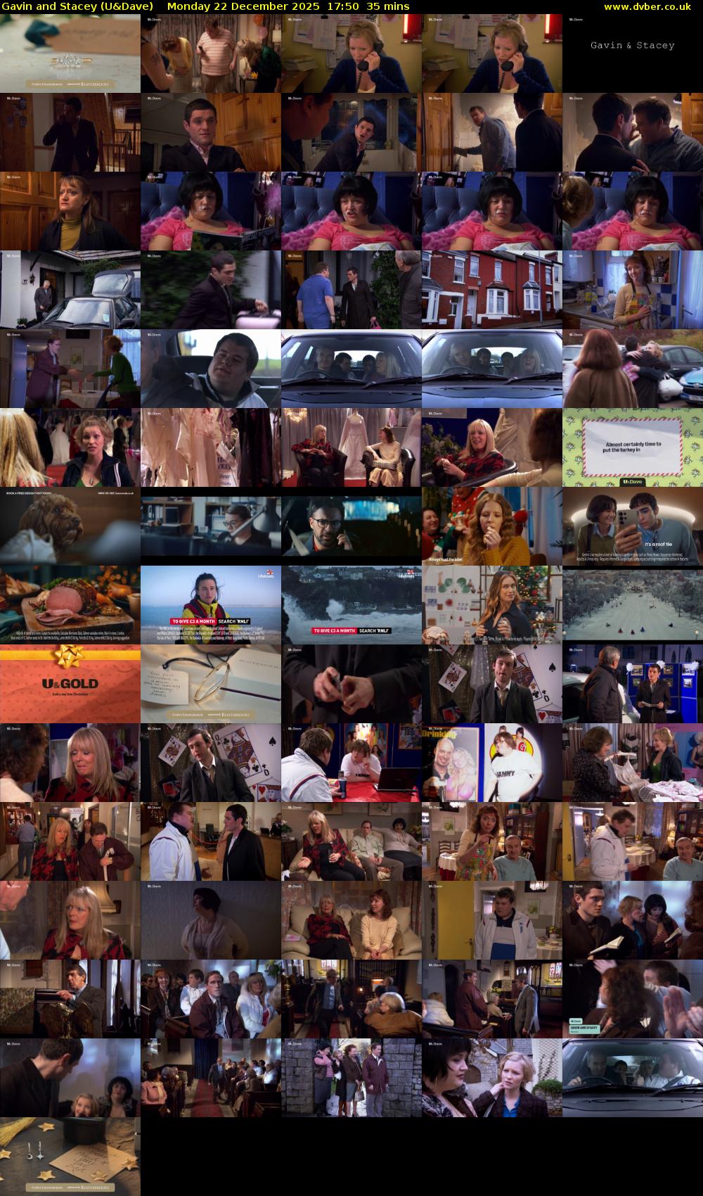 Gavin and Stacey (U&Dave) Monday 22 December 2025 17:50 - 18:25