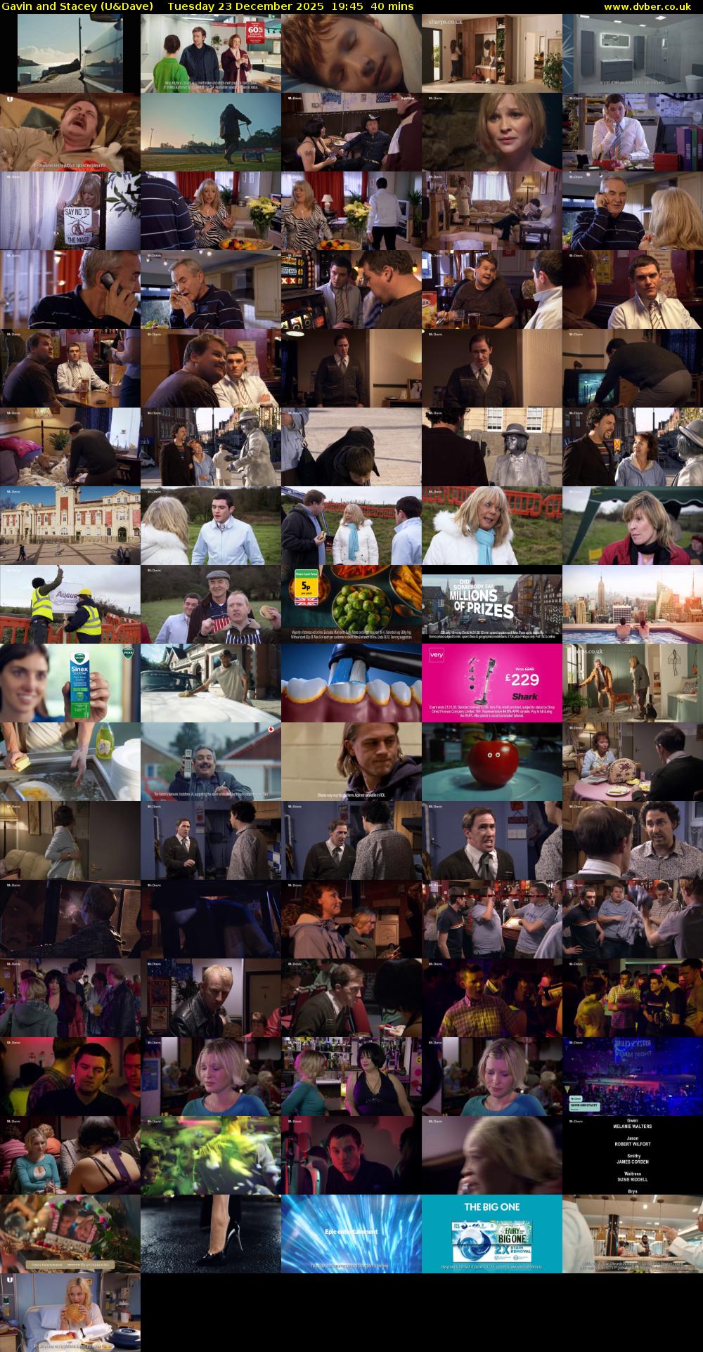 Gavin and Stacey (U&Dave) Tuesday 23 December 2025 19:45 - 20:25