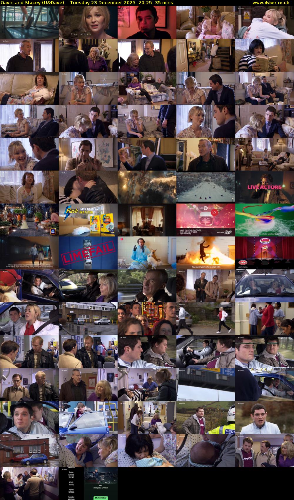 Gavin and Stacey (U&Dave) Tuesday 23 December 2025 20:25 - 21:00