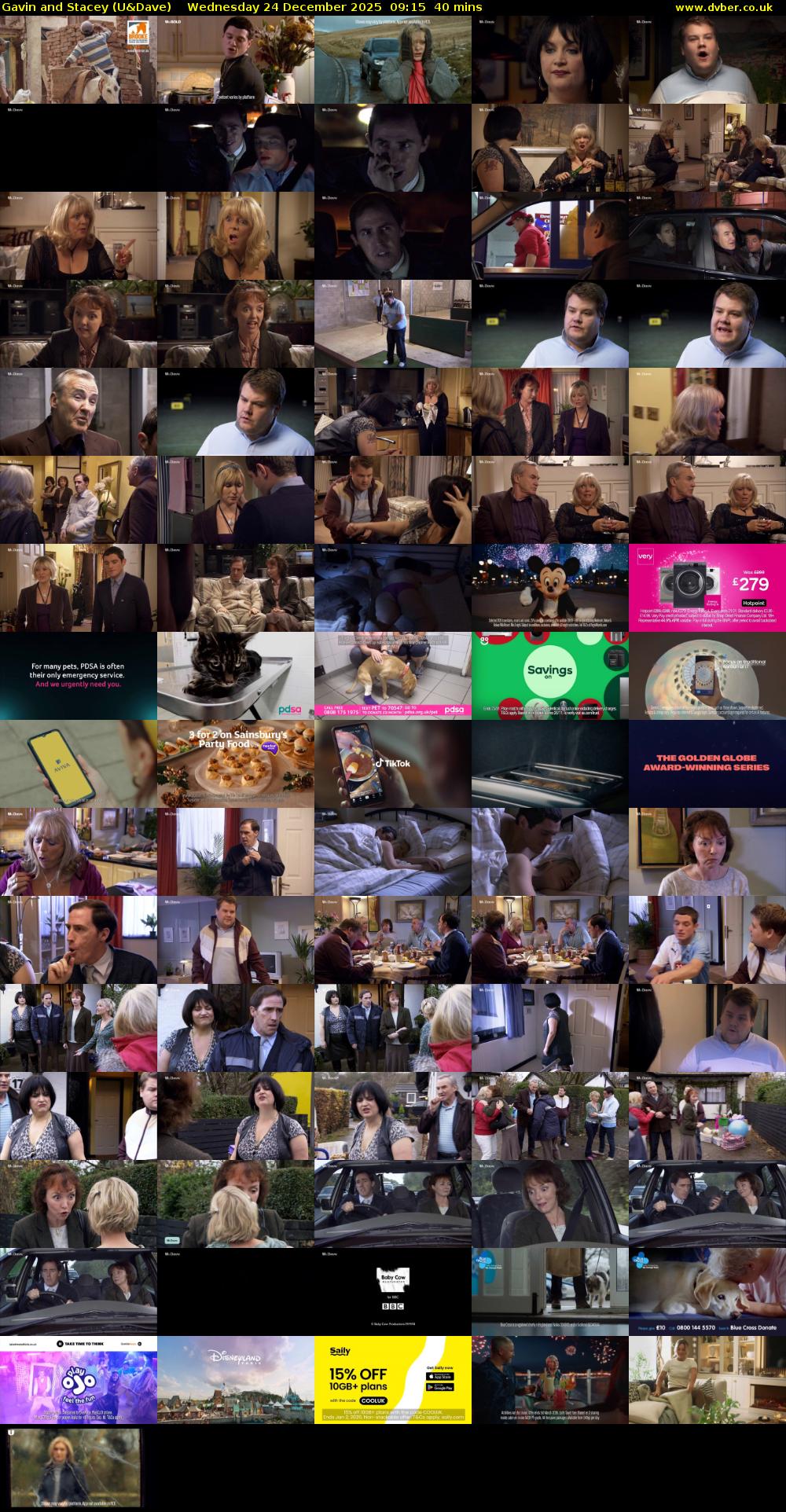 Gavin and Stacey (U&Dave) Wednesday 24 December 2025 09:15 - 09:55