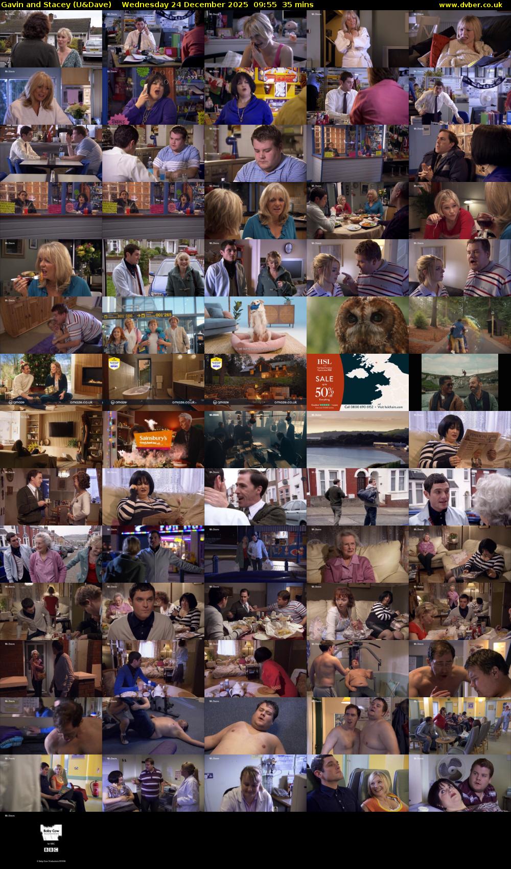 Gavin and Stacey (U&Dave) Wednesday 24 December 2025 09:55 - 10:30