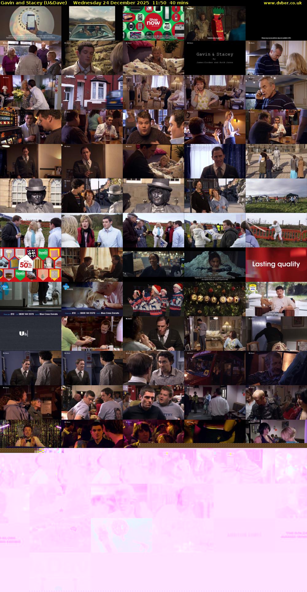 Gavin and Stacey (U&Dave) Wednesday 24 December 2025 11:50 - 12:30