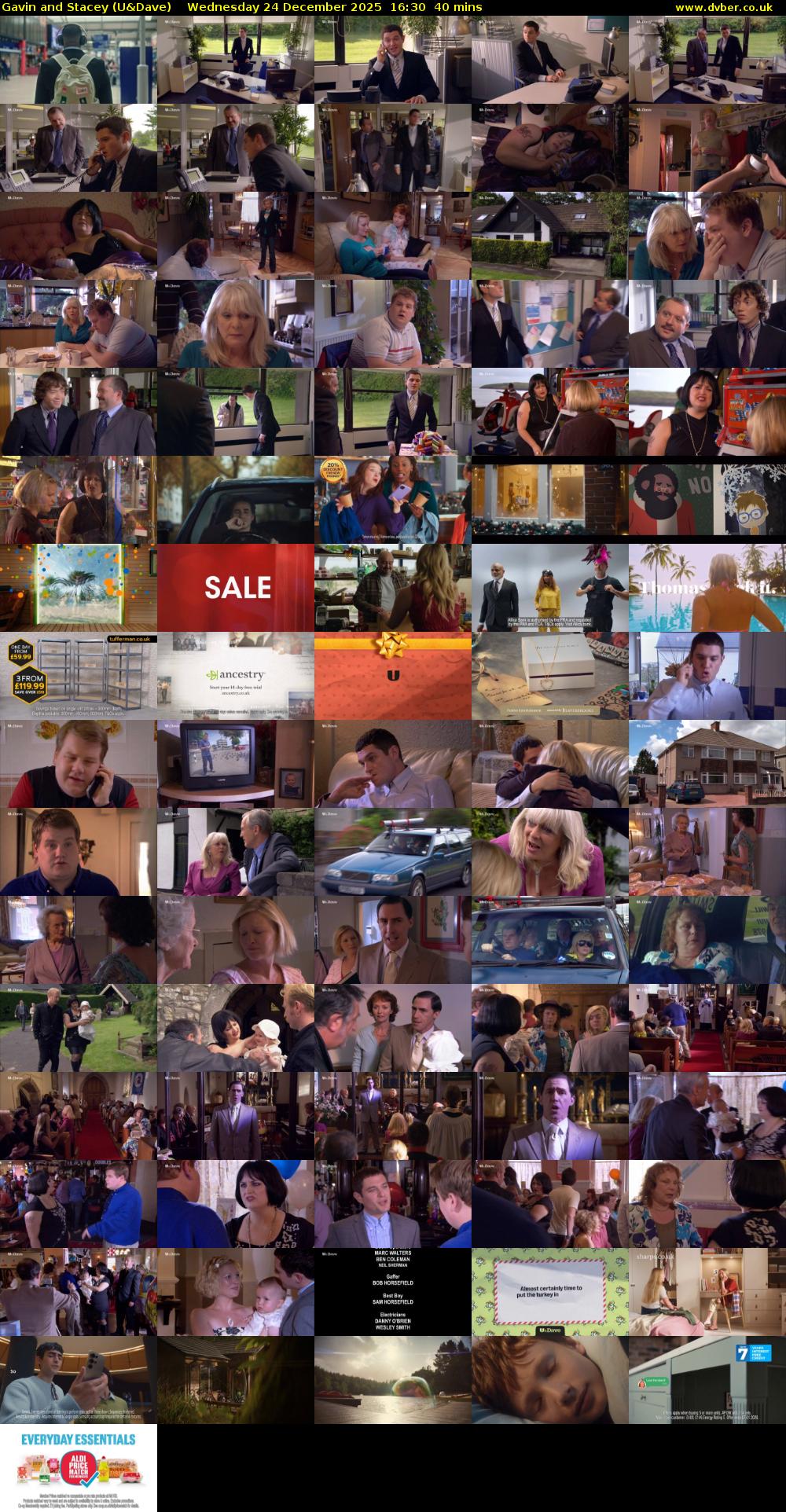 Gavin and Stacey (U&Dave) Wednesday 24 December 2025 16:30 - 17:10