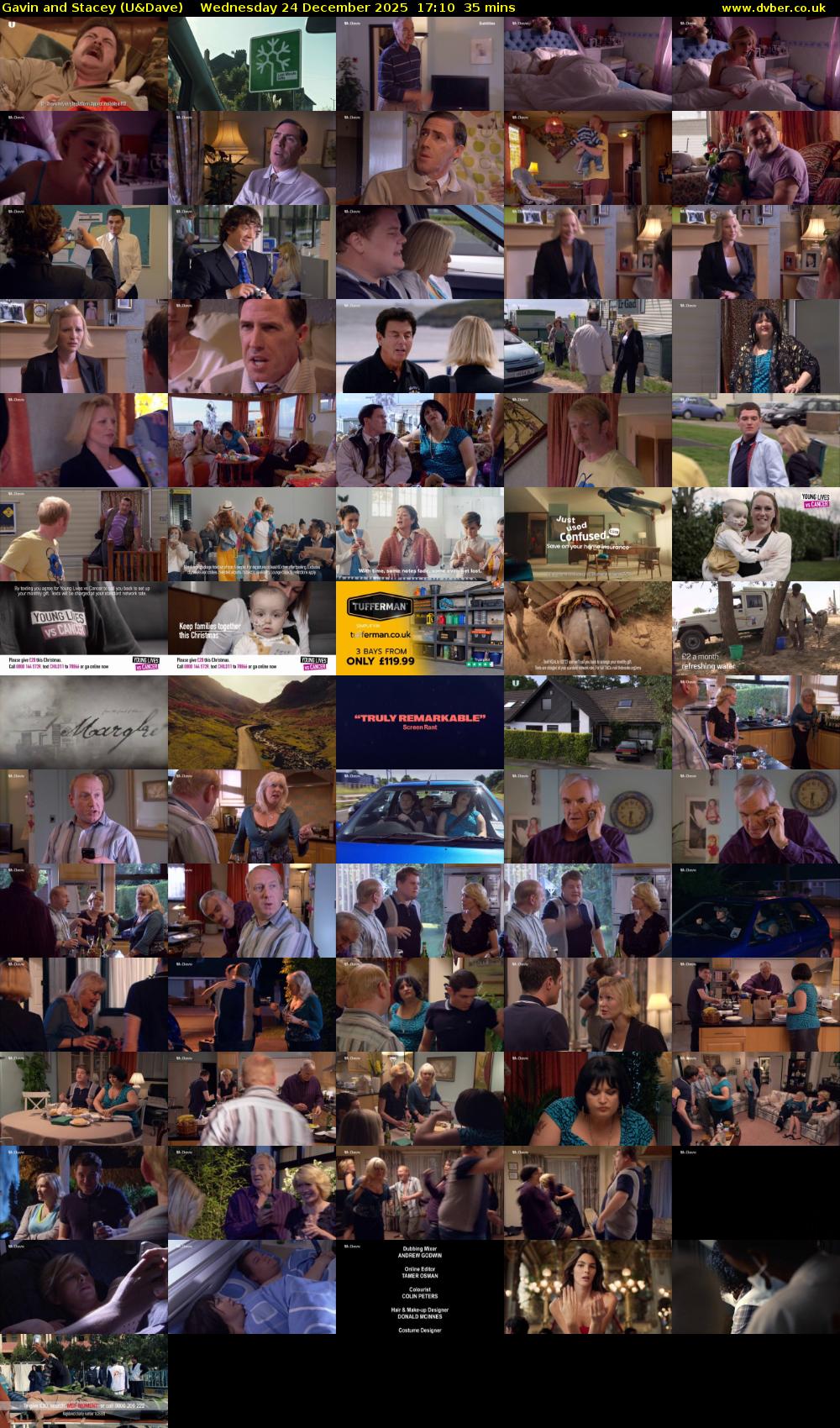 Gavin and Stacey (U&Dave) Wednesday 24 December 2025 17:10 - 17:45