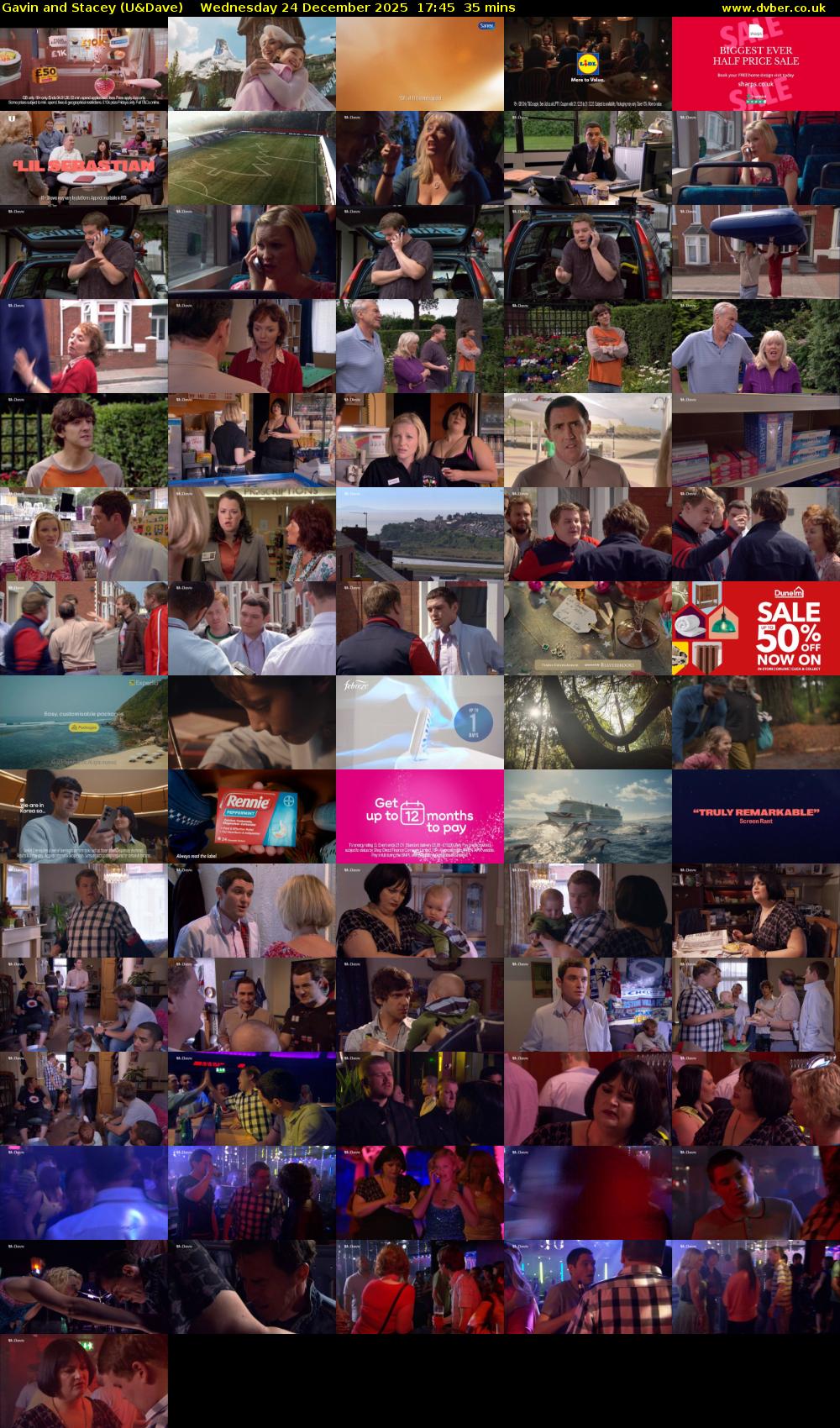 Gavin and Stacey (U&Dave) Wednesday 24 December 2025 17:45 - 18:20