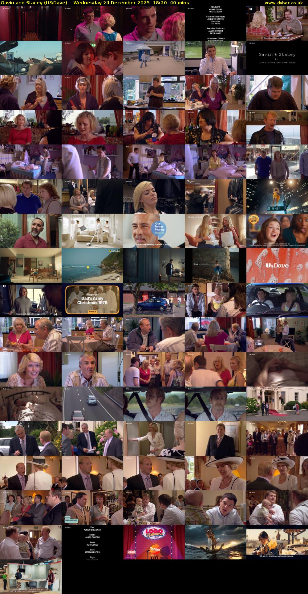 Gavin and Stacey (U&Dave) Wednesday 24 December 2025 18:20 - 19:00