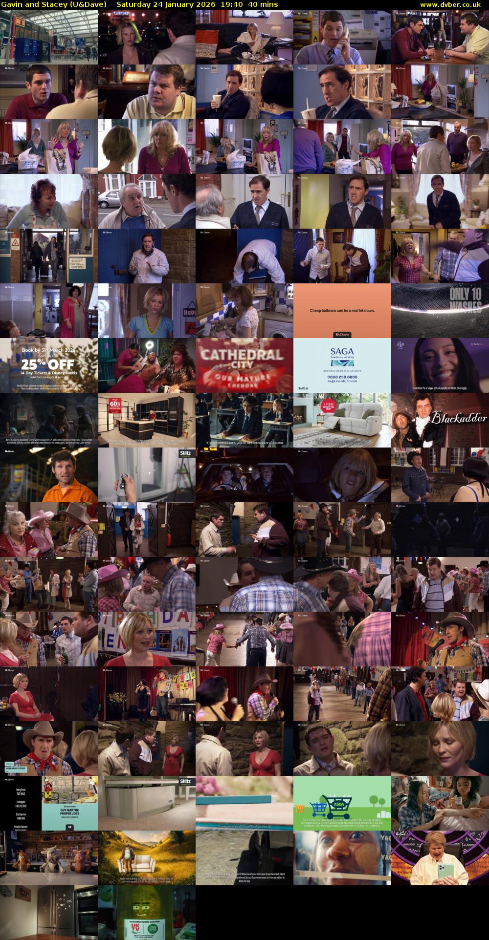 Gavin and Stacey (U&Dave) Saturday 24 January 2026 19:40 - 20:20