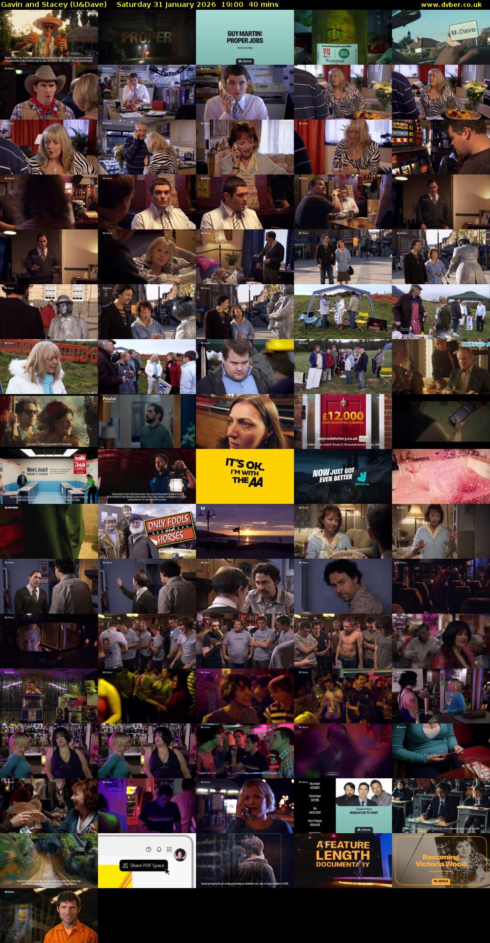 Gavin and Stacey (U&Dave) Saturday 31 January 2026 19:00 - 19:40