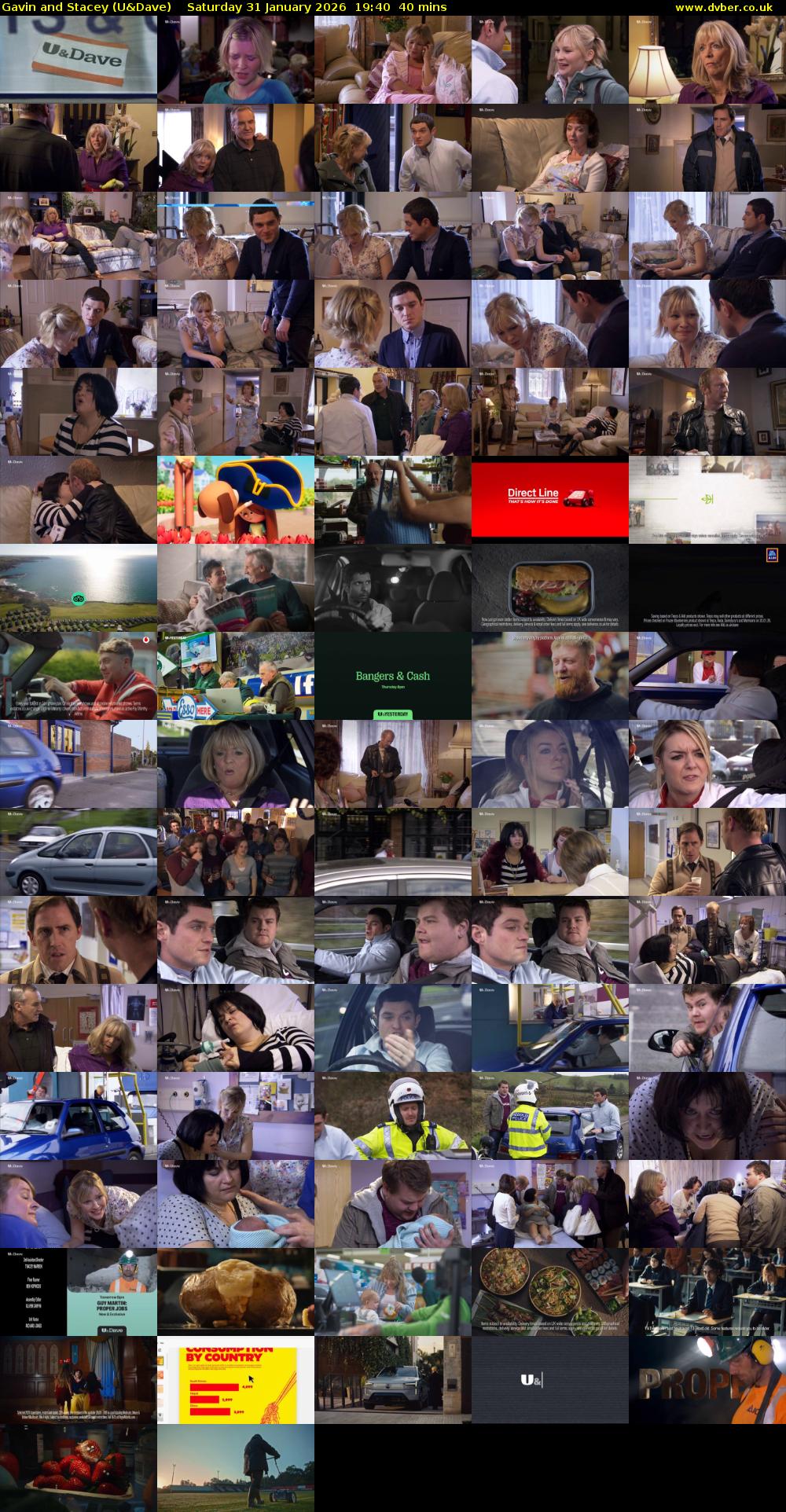Gavin and Stacey (U&Dave) Saturday 31 January 2026 19:40 - 20:20
