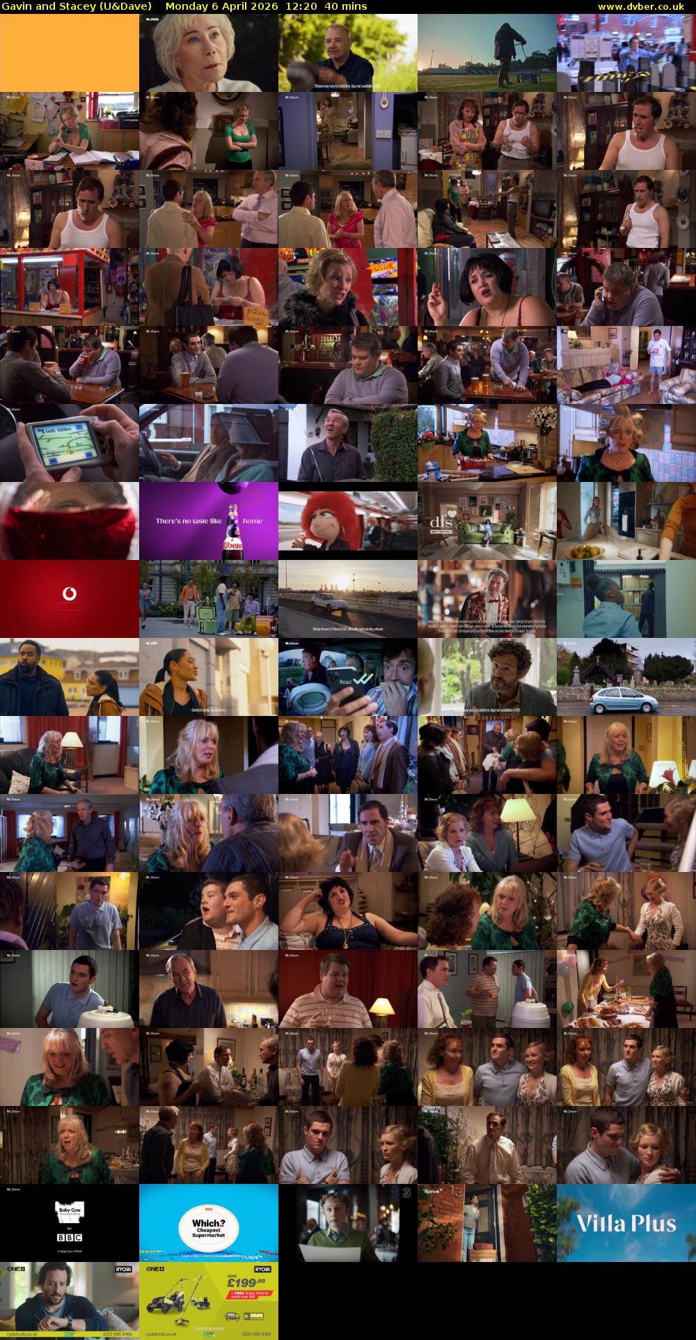Gavin and Stacey (U&Dave) Monday 6 April 2026 12:20 - 13:00