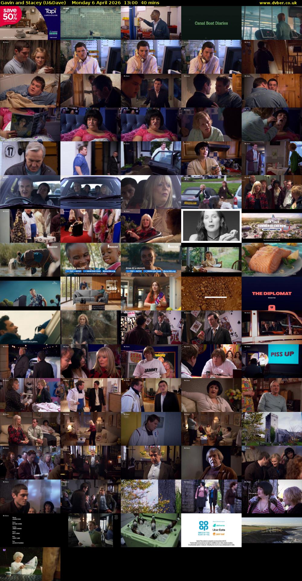 Gavin and Stacey (U&Dave) Monday 6 April 2026 13:00 - 13:40