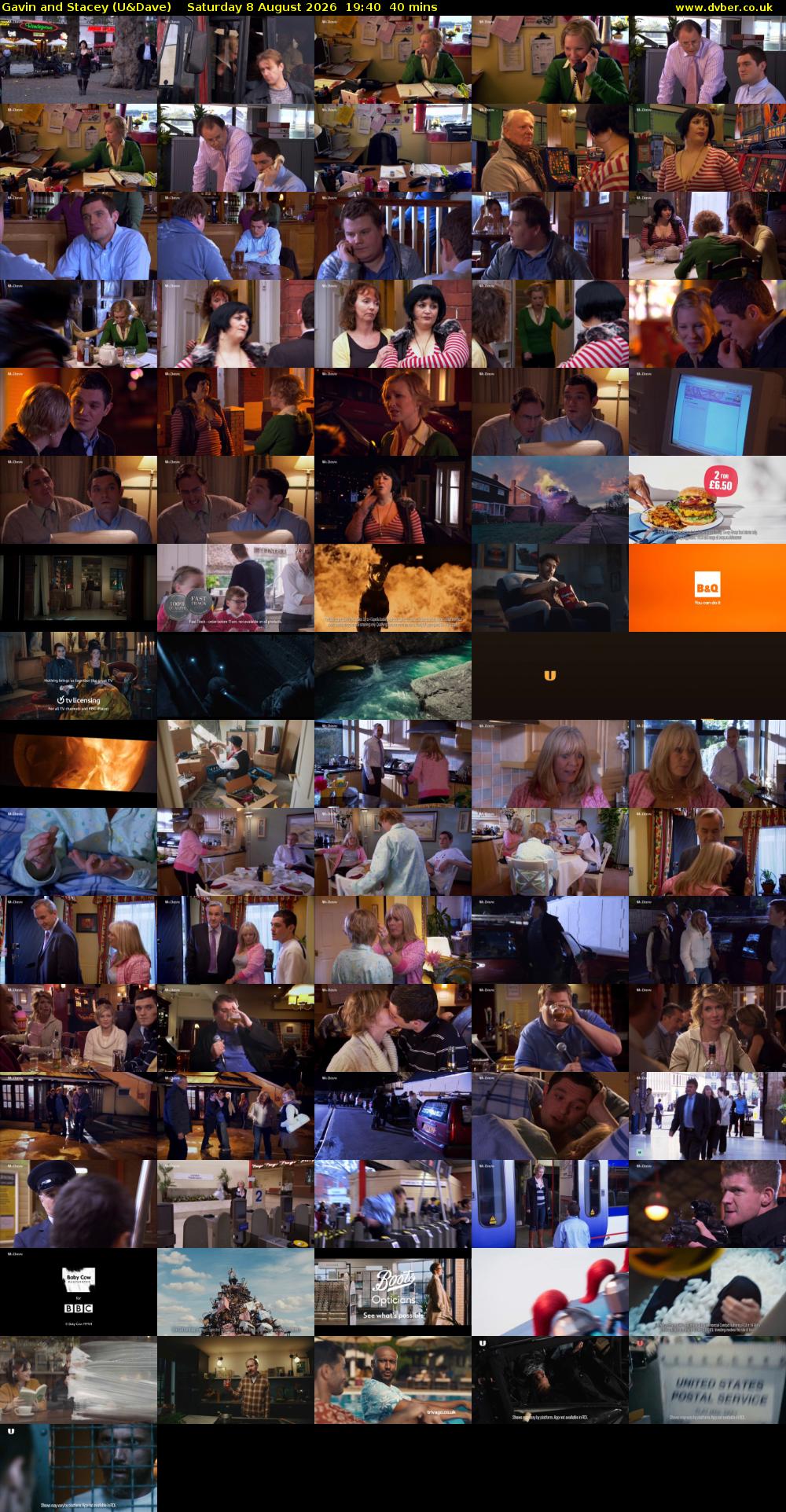 Gavin and Stacey (U&Dave) Saturday 8 August 2026 19:40 - 20:20