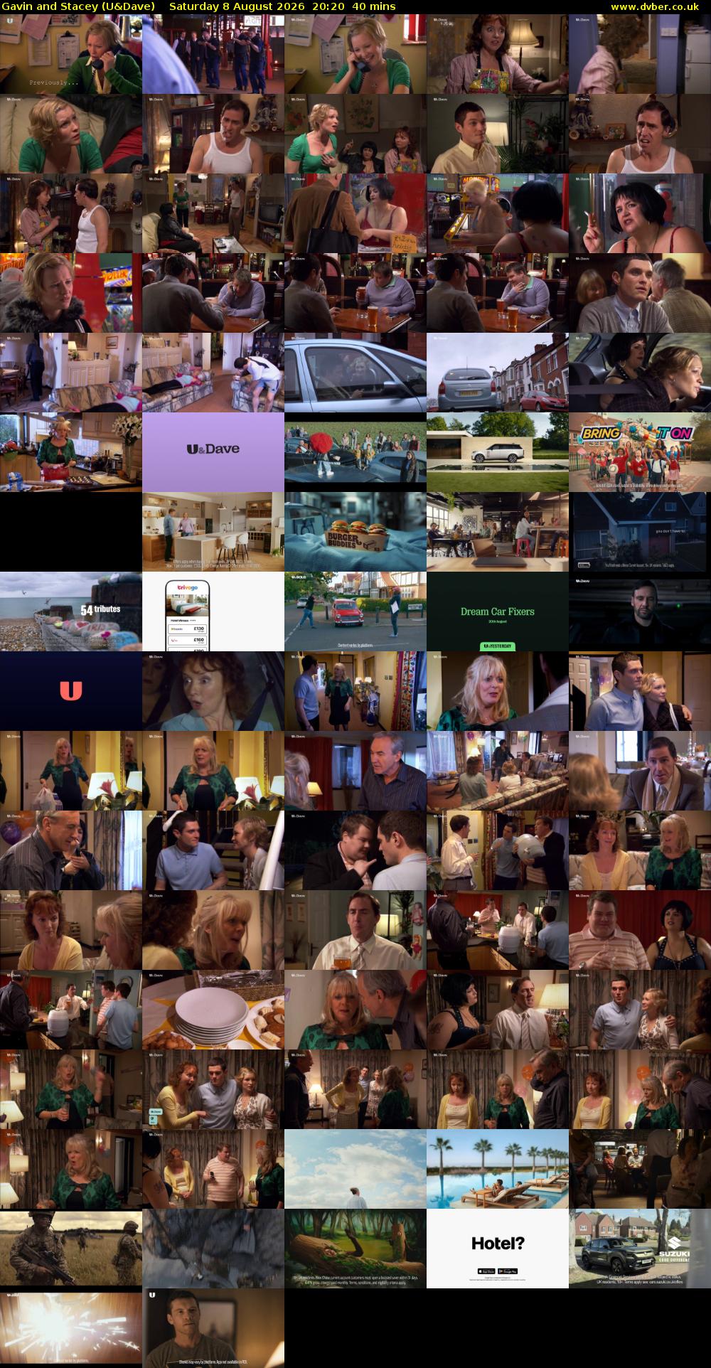 Gavin and Stacey (U&Dave) Saturday 8 August 2026 20:20 - 21:00