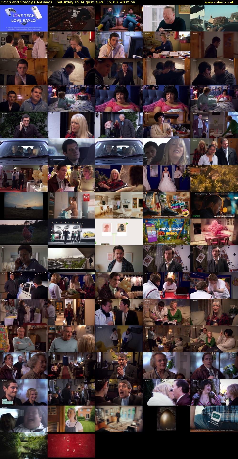 Gavin and Stacey (U&Dave) Saturday 15 August 2026 19:00 - 19:40