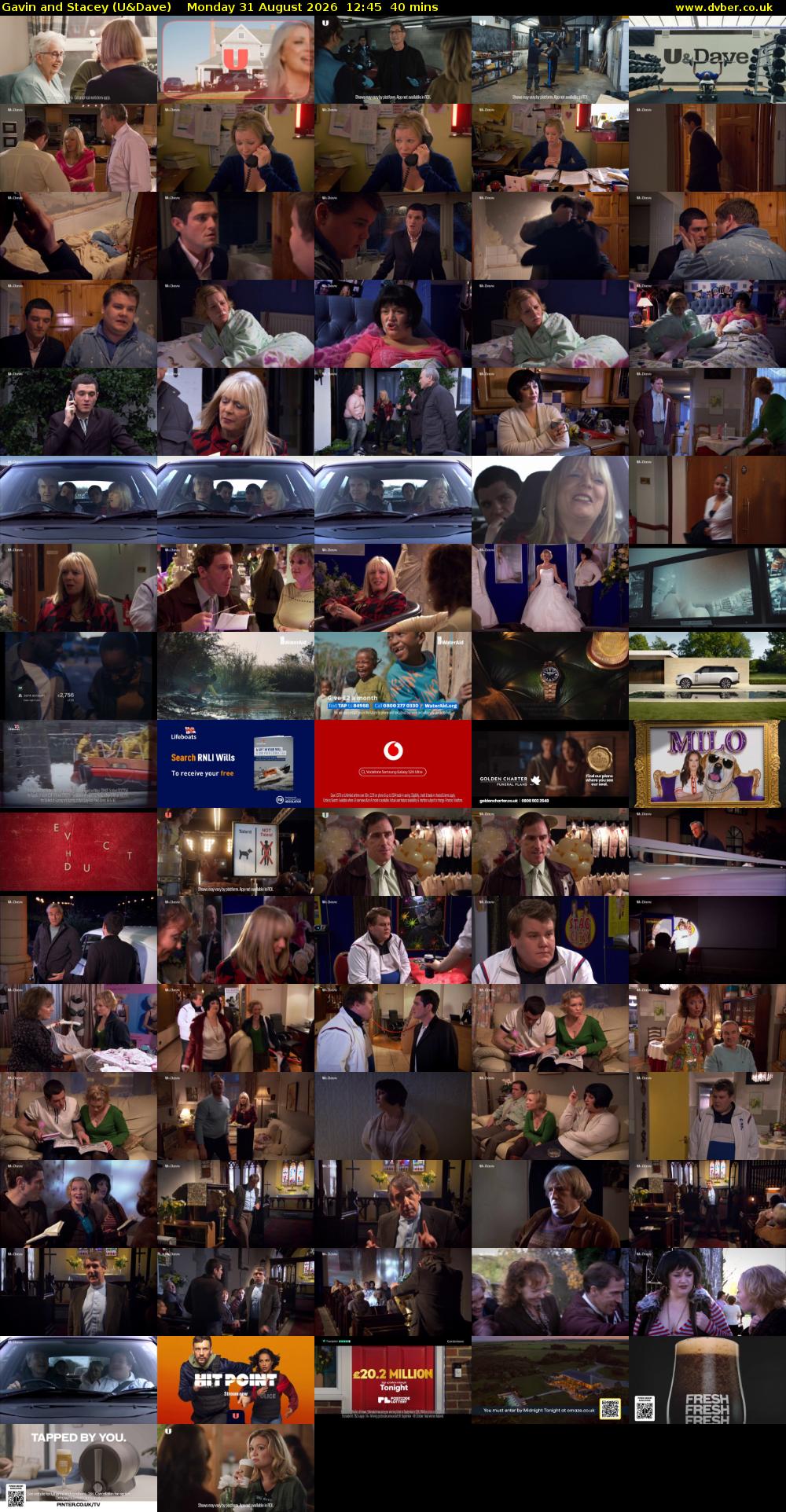 Gavin and Stacey (U&Dave) Monday 31 August 2026 12:45 - 13:25
