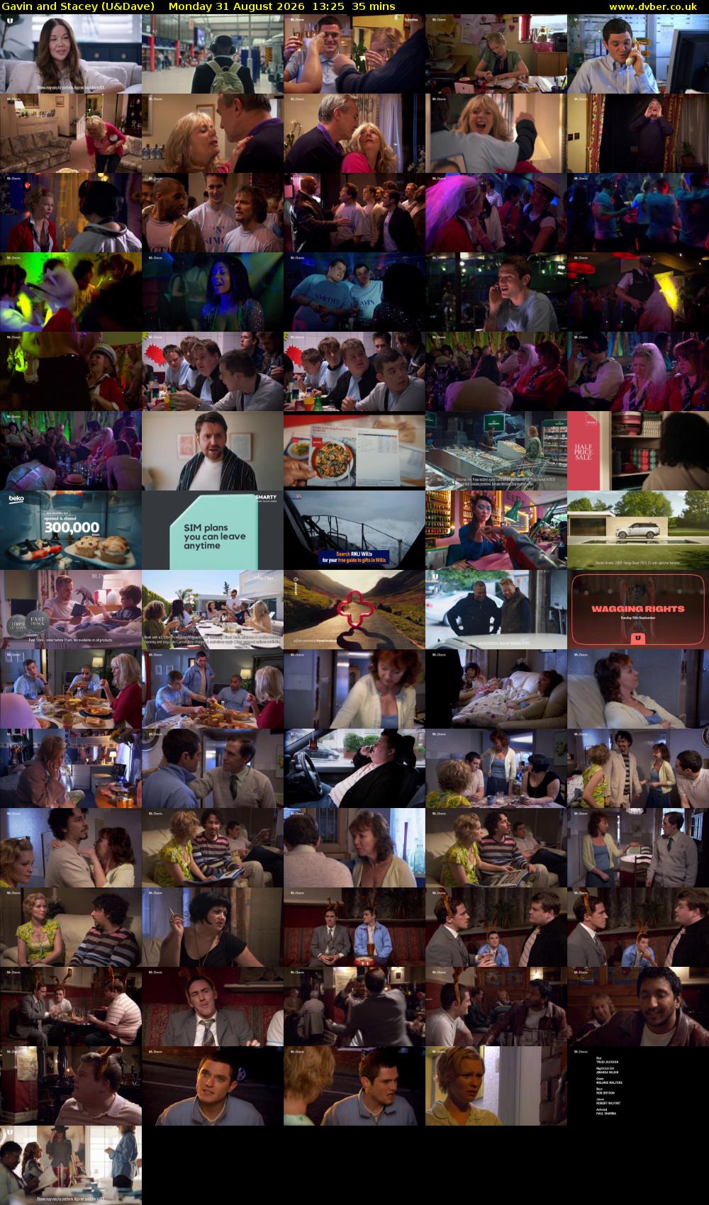 Gavin and Stacey (U&Dave) Monday 31 August 2026 13:25 - 14:00