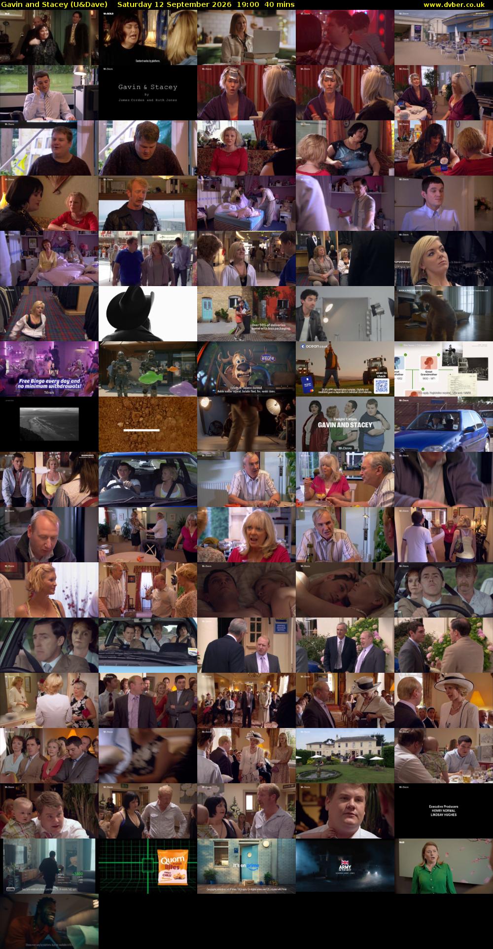Gavin and Stacey (U&Dave) Saturday 12 September 2026 19:00 - 19:40