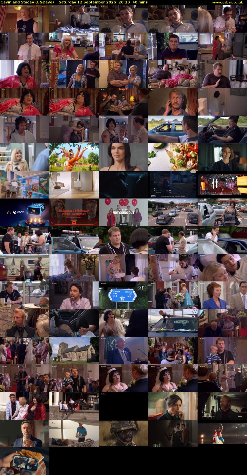 Gavin and Stacey (U&Dave) Saturday 12 September 2026 20:20 - 21:00