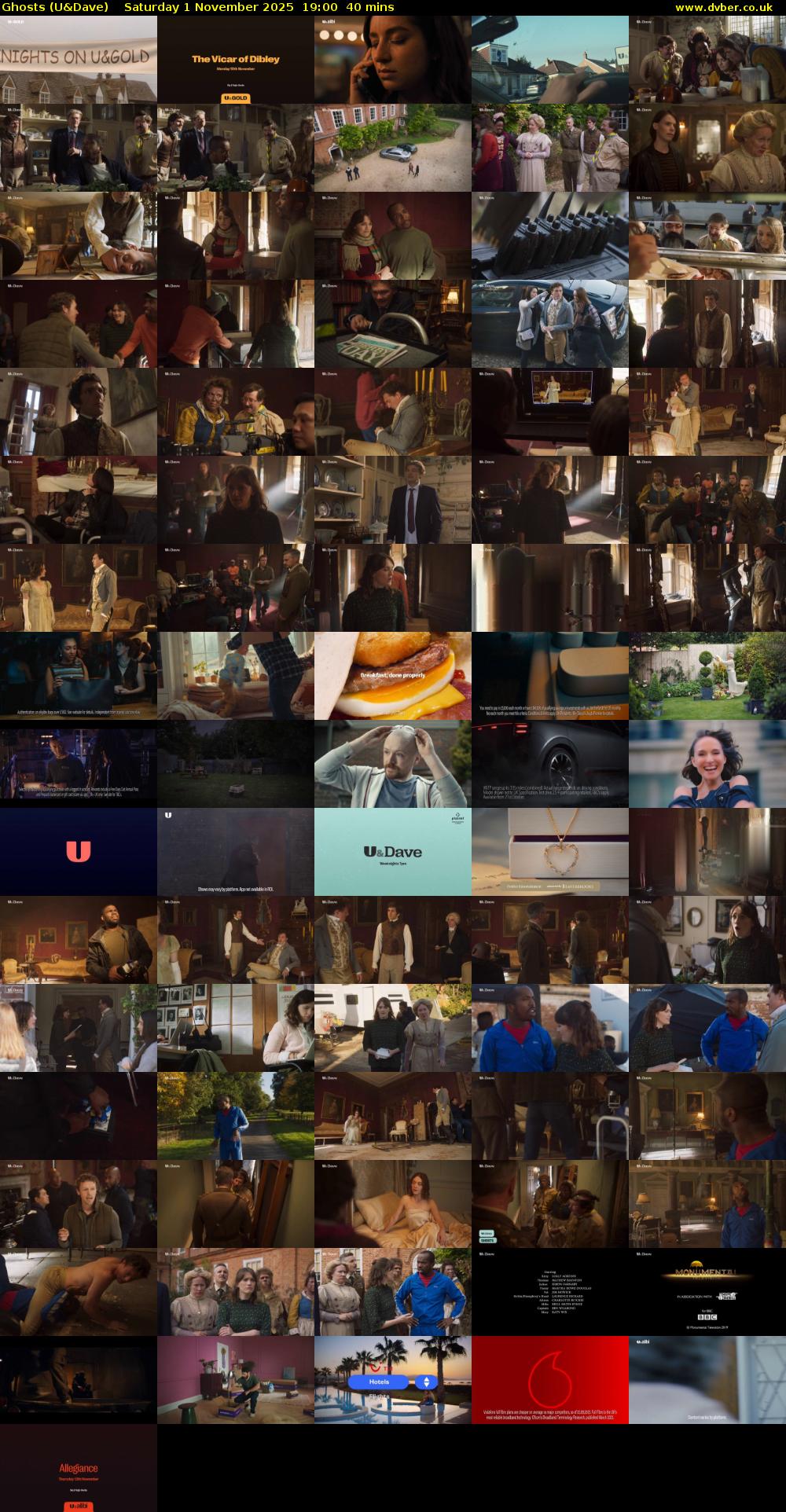 Ghosts (U&Dave) Saturday 1 November 2025 19:00 - 19:40