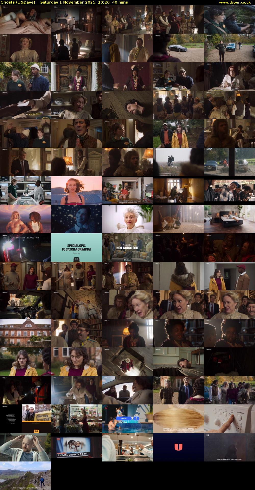 Ghosts (U&Dave) Saturday 1 November 2025 20:20 - 21:00