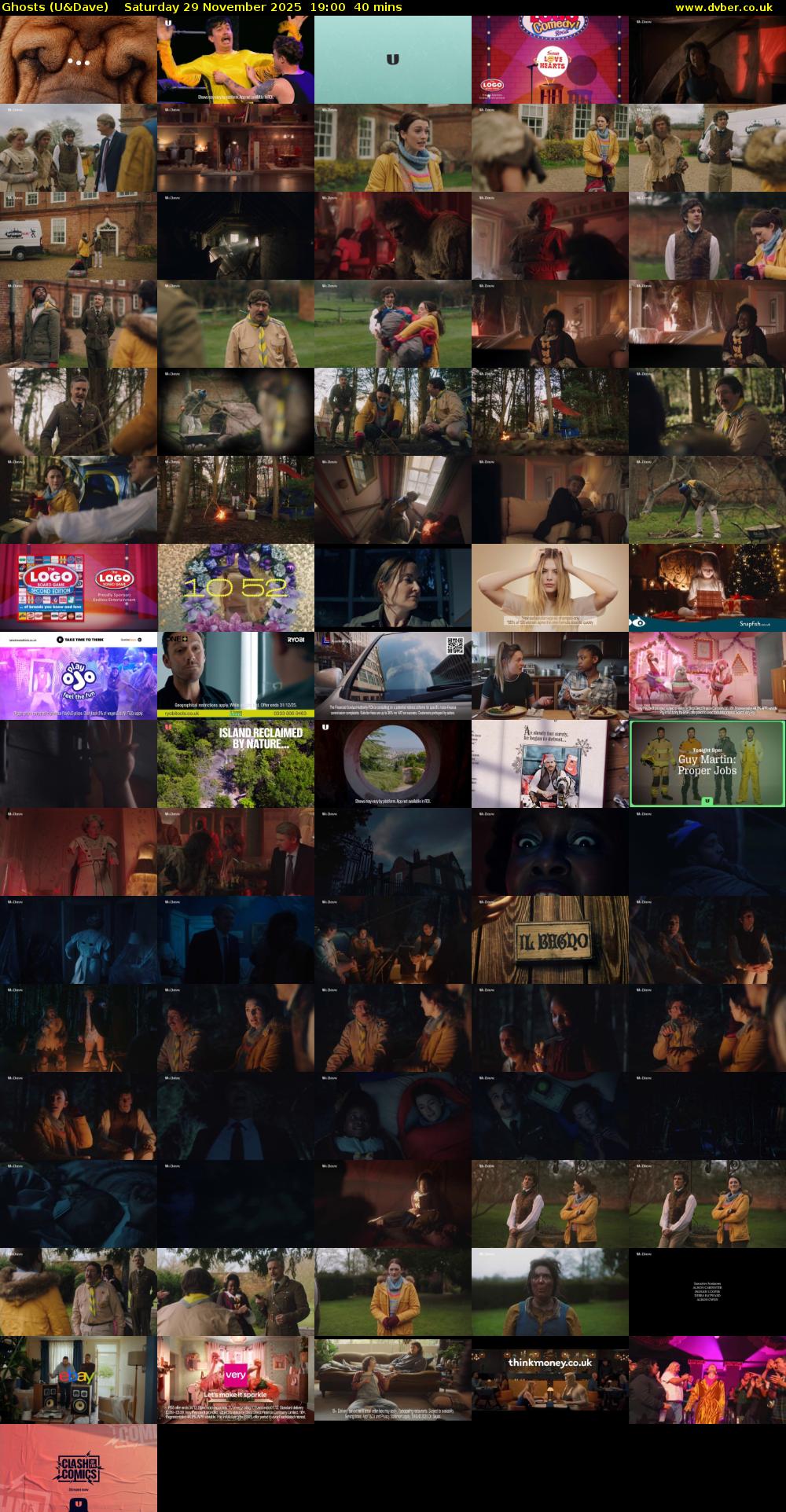 Ghosts (U&Dave) Saturday 29 November 2025 19:00 - 19:40
