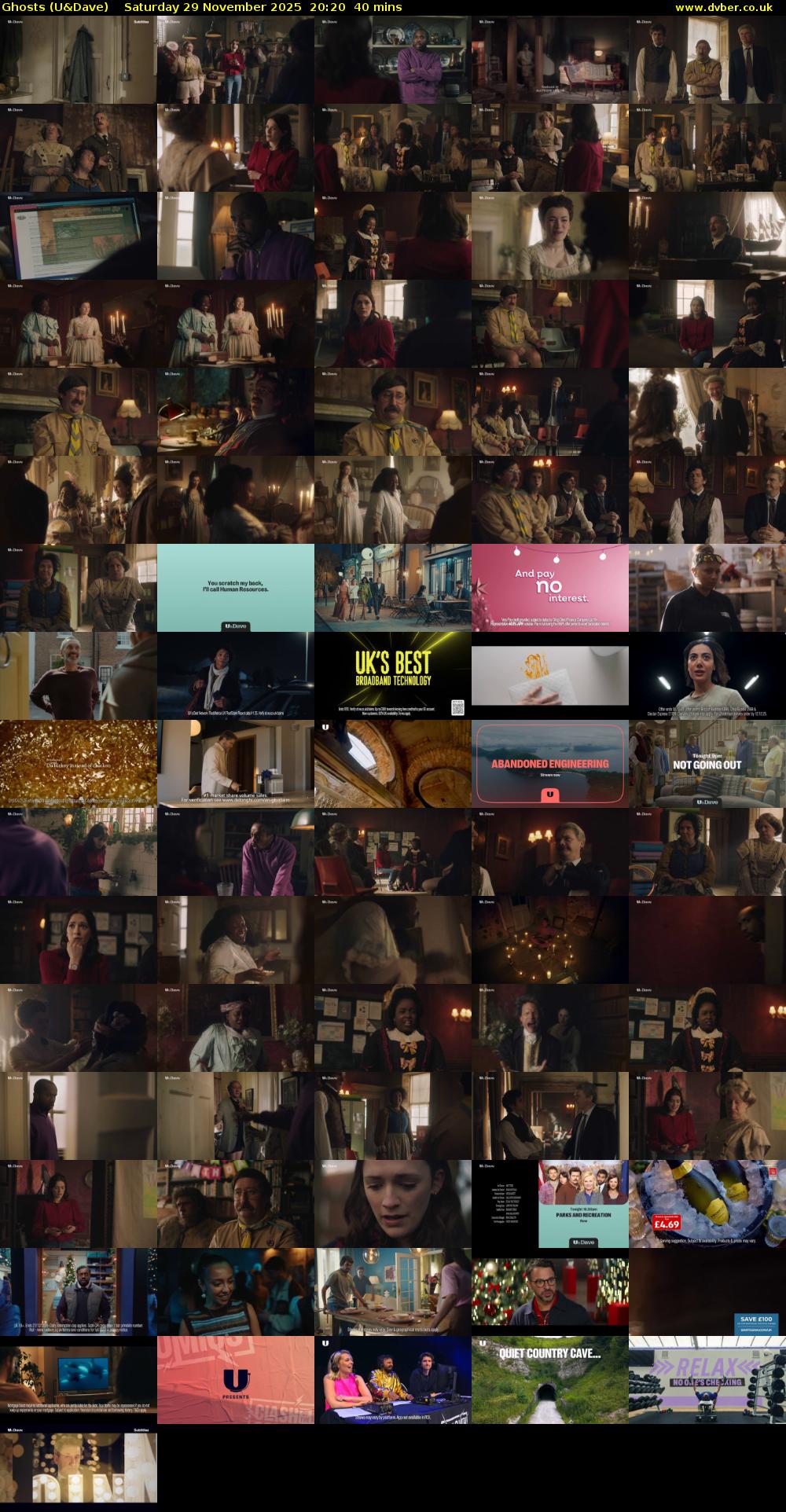 Ghosts (U&Dave) Saturday 29 November 2025 20:20 - 21:00