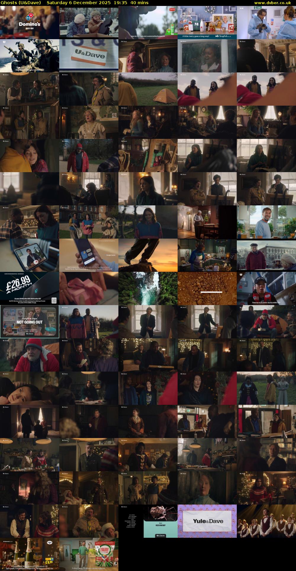 Ghosts (U&Dave) Saturday 6 December 2025 19:35 - 20:15