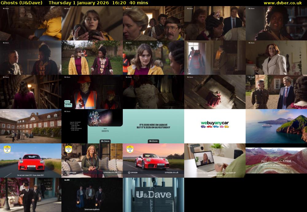 Ghosts (U&Dave) Thursday 1 January 2026 16:20 - 17:00