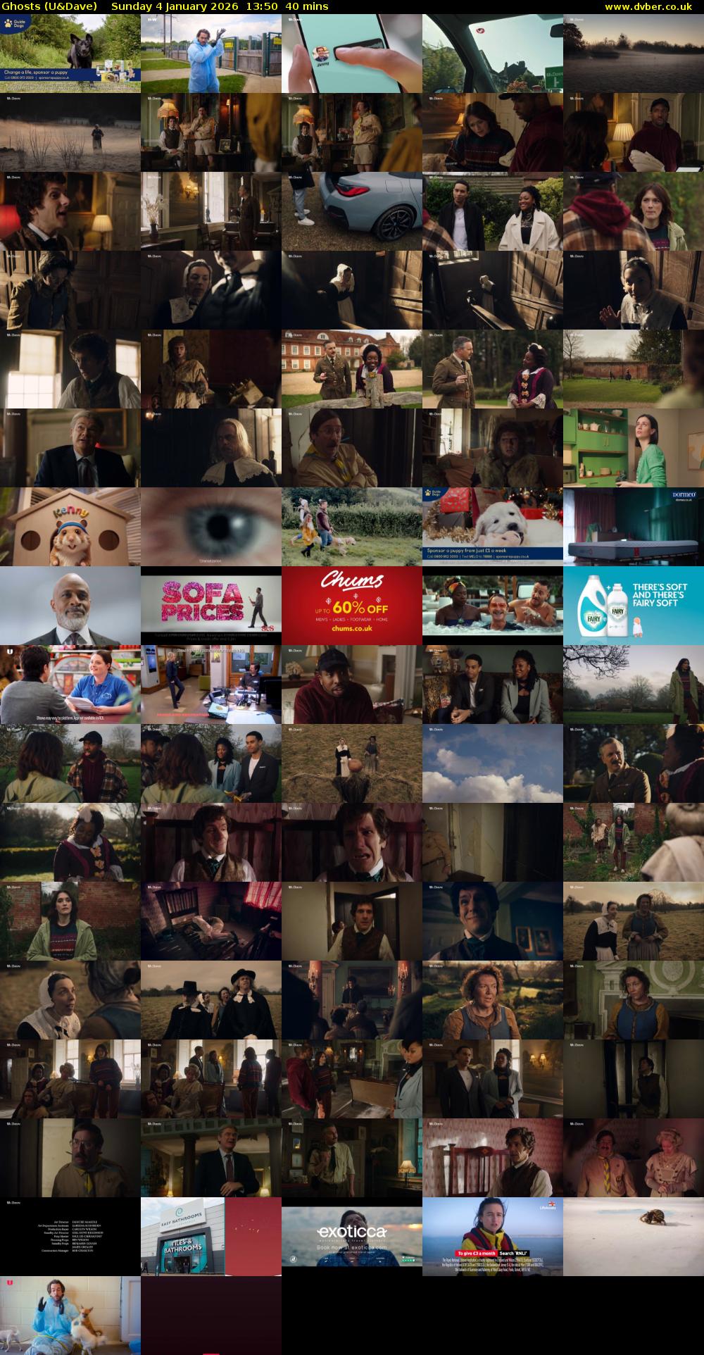 Ghosts (U&Dave) Sunday 4 January 2026 13:50 - 14:30