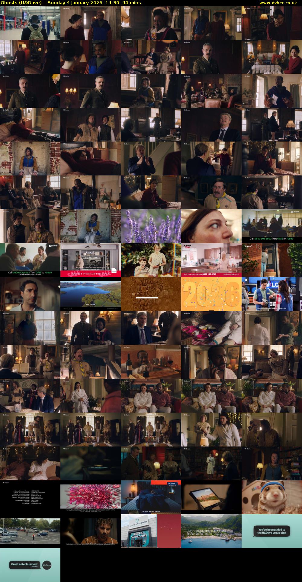 Ghosts (U&Dave) Sunday 4 January 2026 14:30 - 15:10