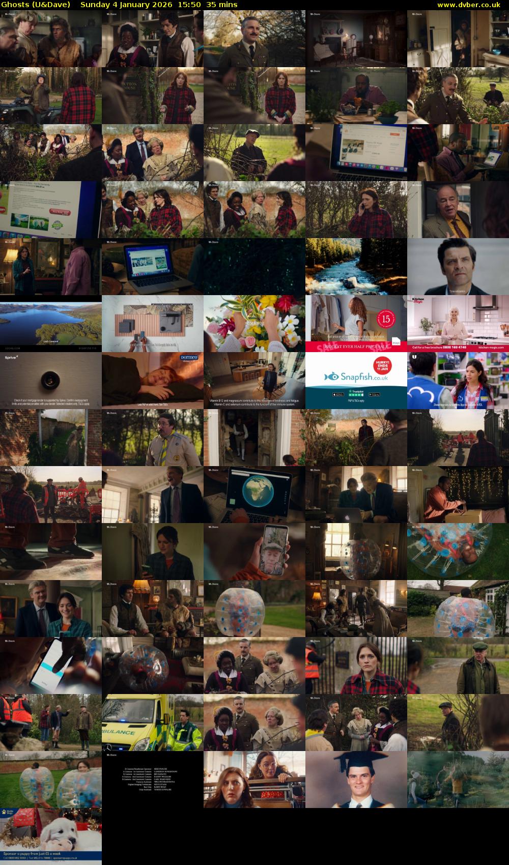 Ghosts (U&Dave) Sunday 4 January 2026 15:50 - 16:25