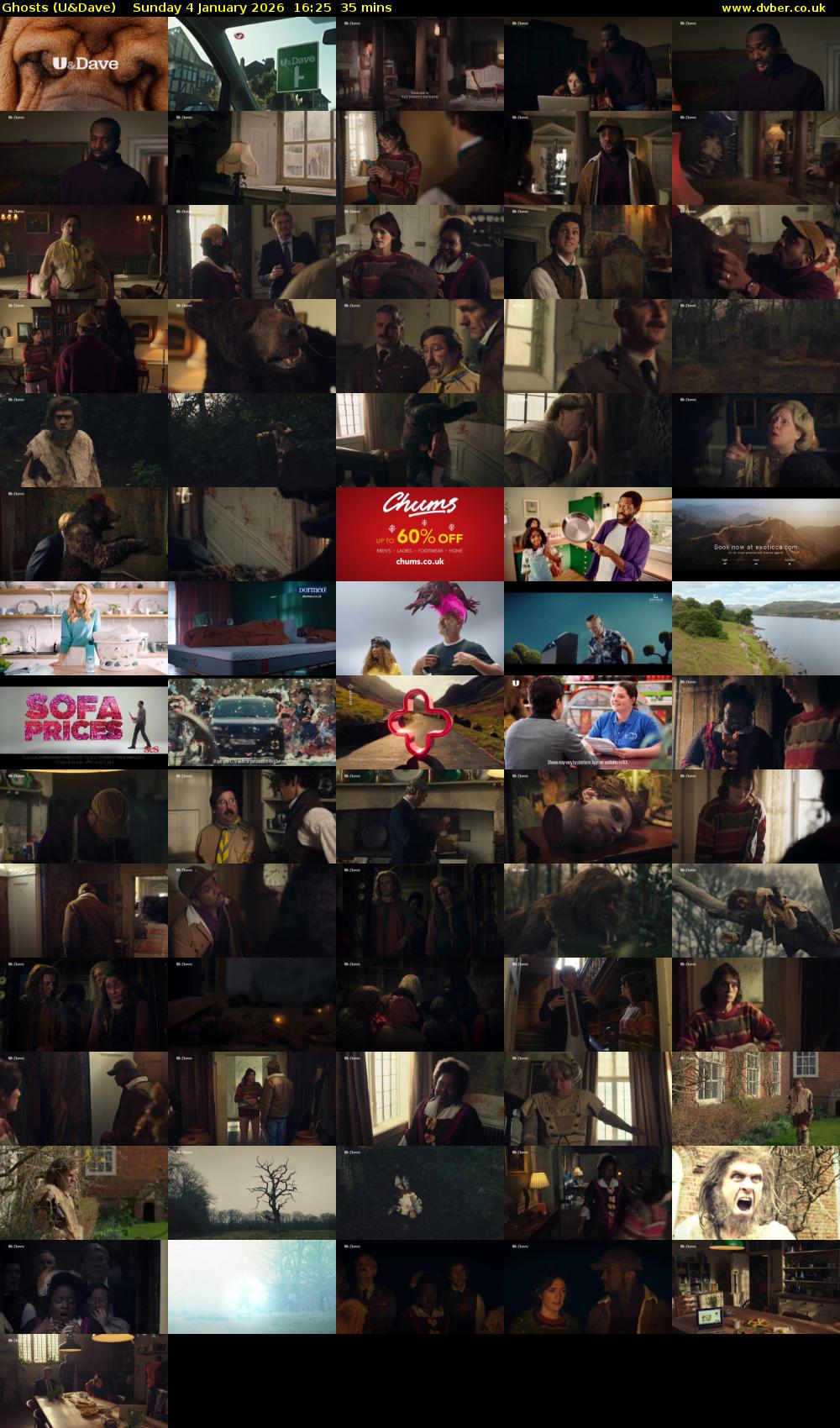 Ghosts (U&Dave) Sunday 4 January 2026 16:25 - 17:00