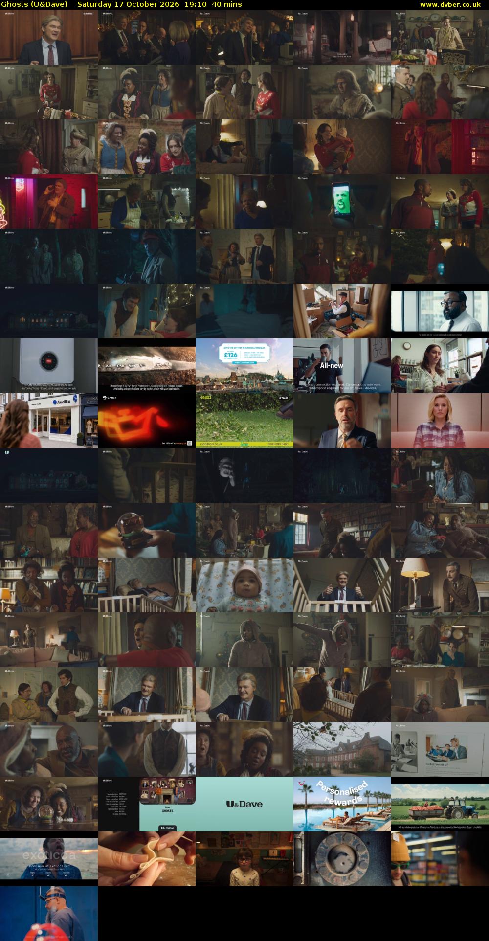 Ghosts (U&Dave) Saturday 17 October 2026 19:10 - 19:50