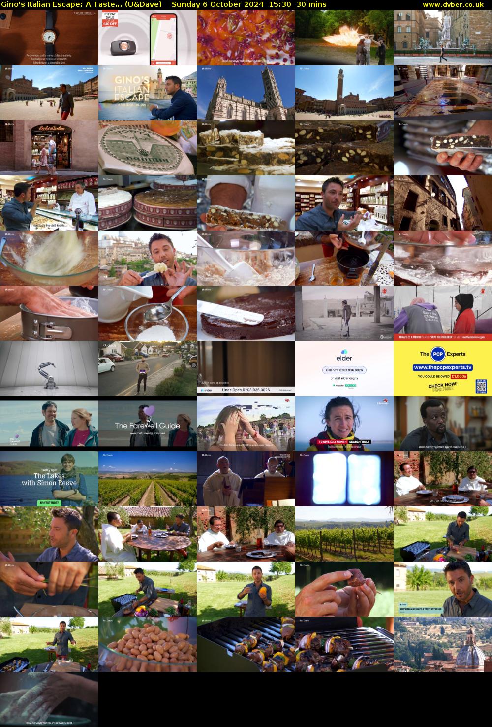 Gino's Italian Escape: A Taste... (U&Dave) Sunday 6 October 2024 15:30 - 16:00