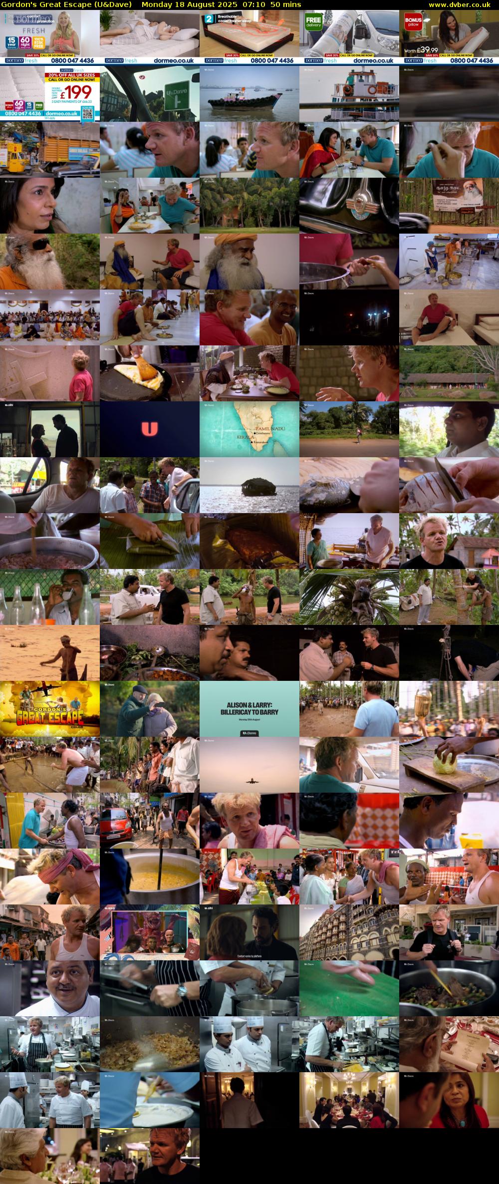 Gordon's Great Escape (U&Dave) Monday 18 August 2025 07:10 - 08:00