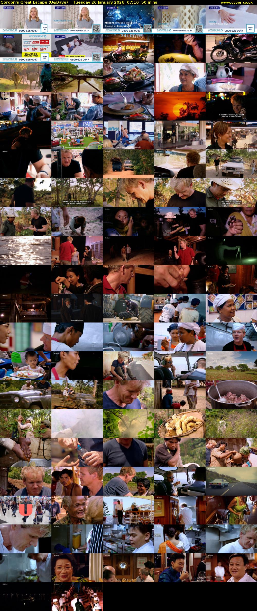 Gordon's Great Escape (U&Dave) Tuesday 20 January 2026 07:10 - 08:00