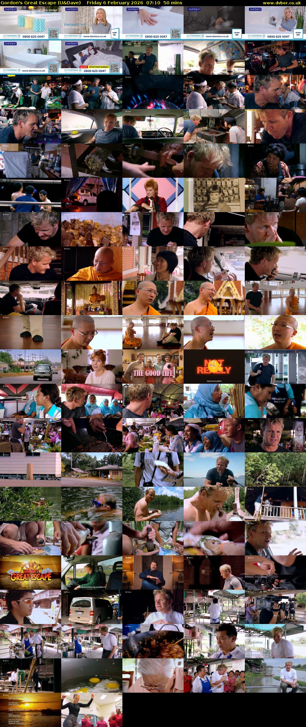 Gordon's Great Escape (U&Dave) Friday 6 February 2026 07:10 - 08:00