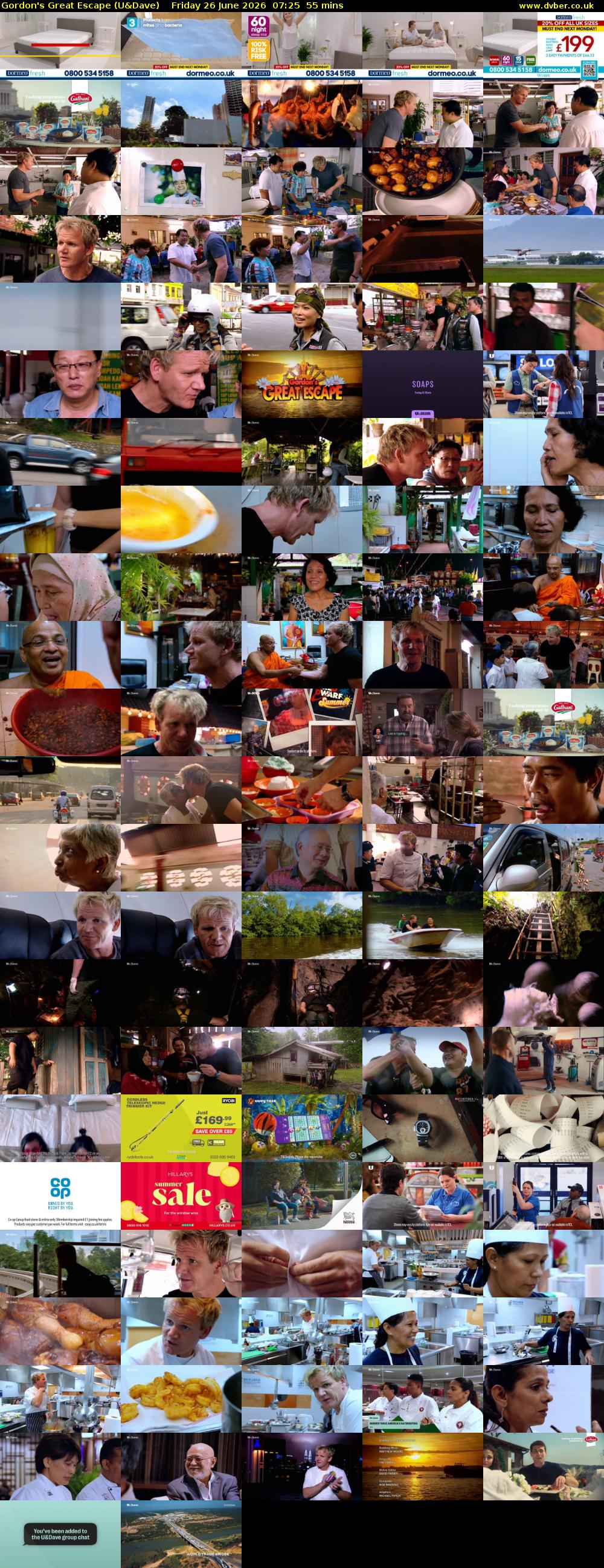 Gordon's Great Escape (U&Dave) Friday 26 June 2026 07:25 - 08:20