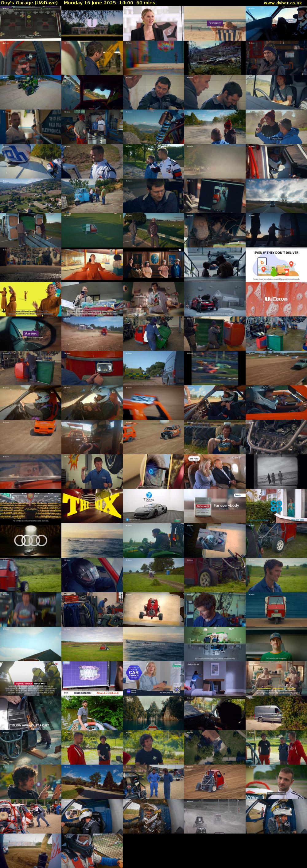 Guy's Garage (U&Dave) Monday 16 June 2025 14:00 - 15:00