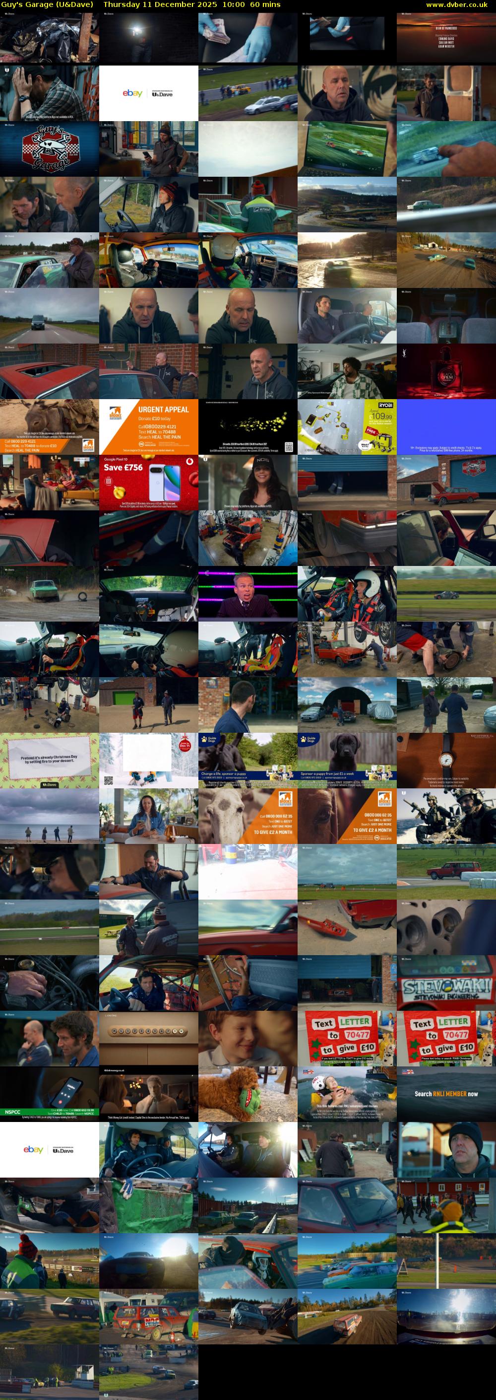 Guy's Garage (U&Dave) Thursday 11 December 2025 10:00 - 11:00