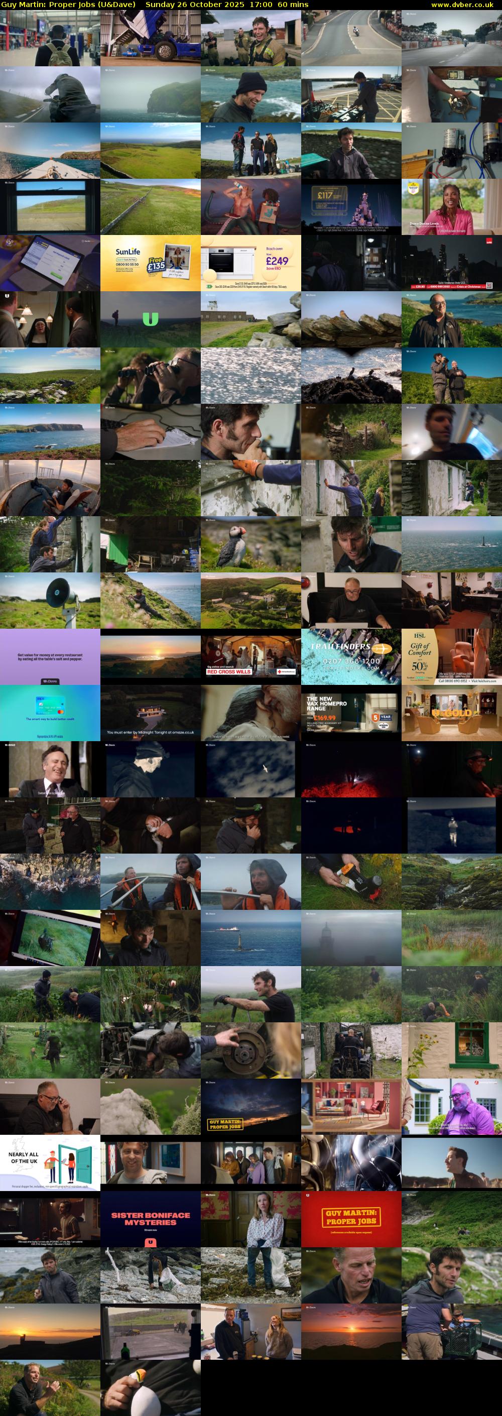 Guy Martin: Proper Jobs (U&Dave) Sunday 26 October 2025 17:00 - 18:00