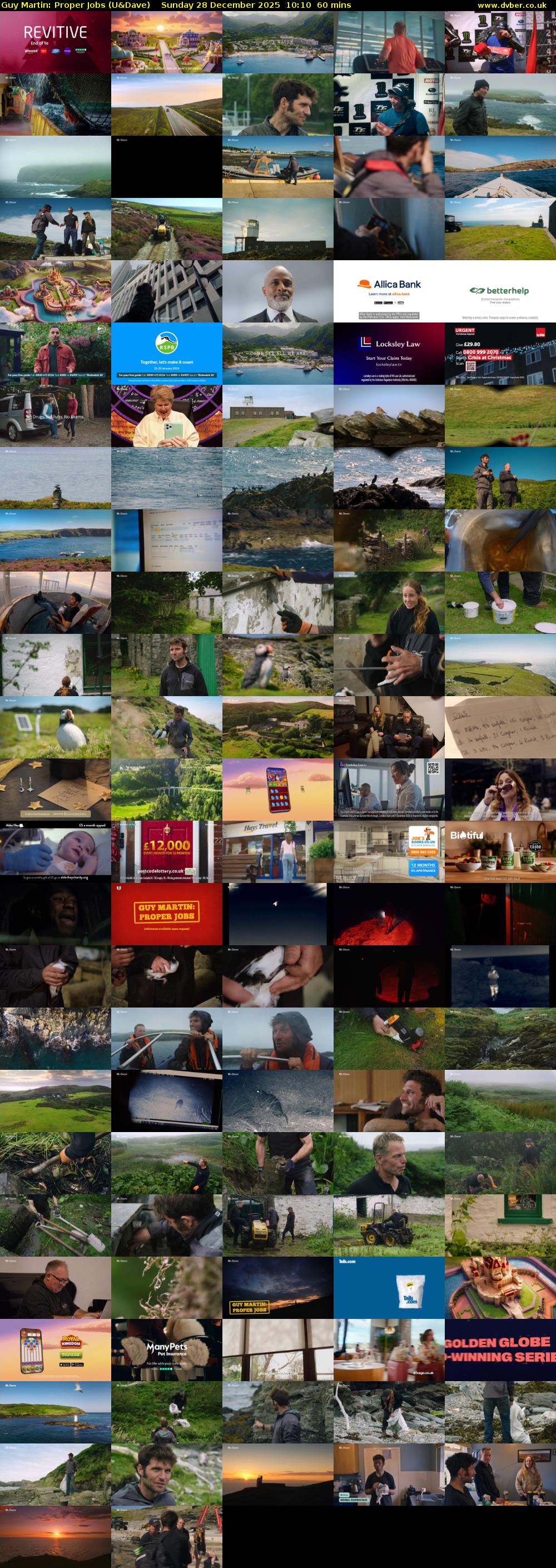 Guy Martin: Proper Jobs (U&Dave) Sunday 28 December 2025 10:10 - 11:10