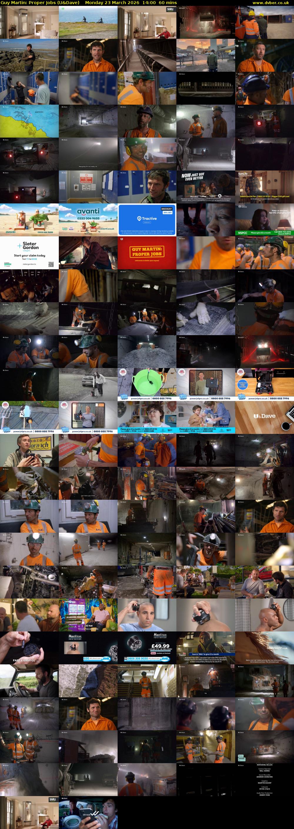 Guy Martin: Proper Jobs (U&Dave) Monday 23 March 2026 14:00 - 15:00